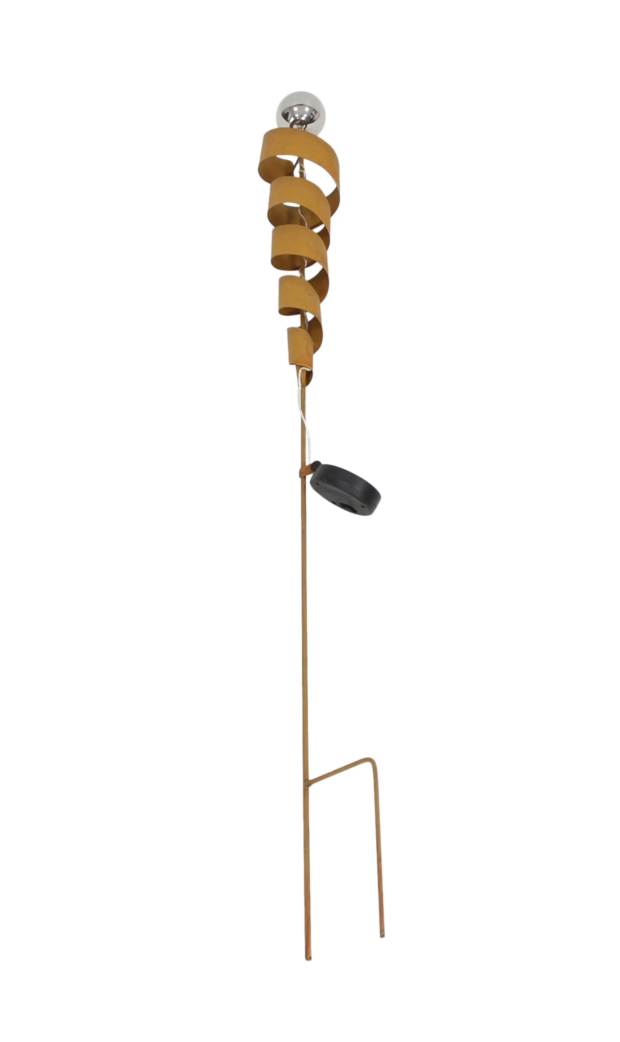Acheter Pic solaire " spirale"  dans la boutique en ligne de Frank Flechtwaren pour Décoration rouille pour votre jardin