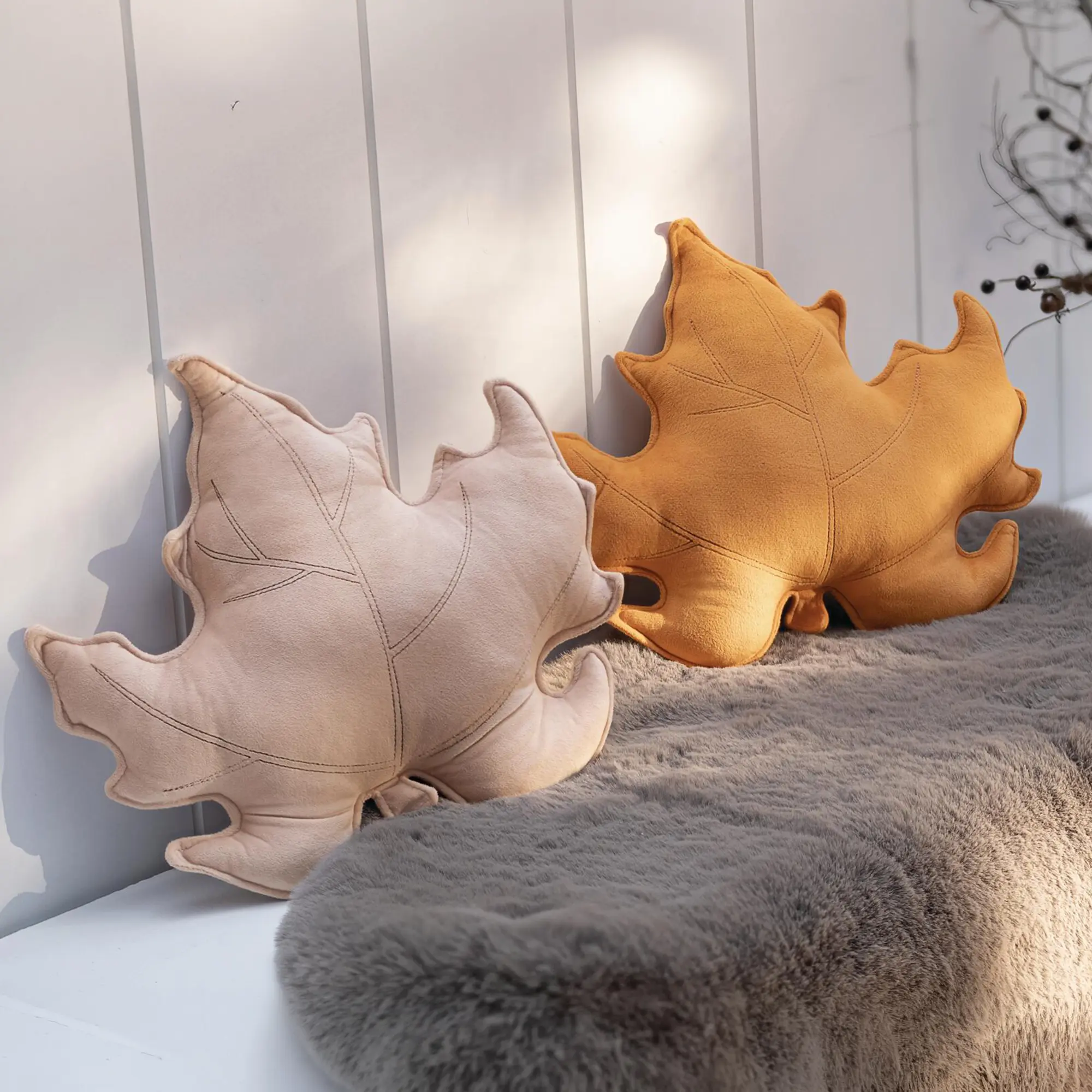 Acheter Coussins décoratifs « Ahorn », lot de 2 dans la boutique en ligne de Frank Flechtwaren pour Promenade en forêt