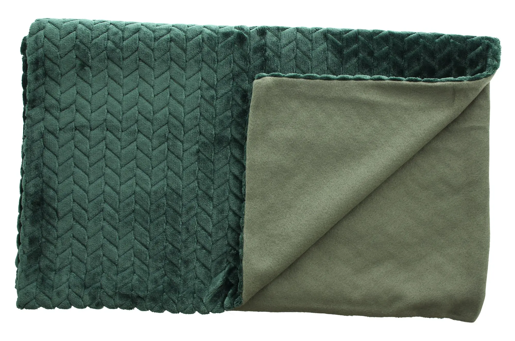 Acheter Plaid "velours vert"  dans la boutique en ligne de Frank Flechtwaren pour Plaids &amp; Couvertures