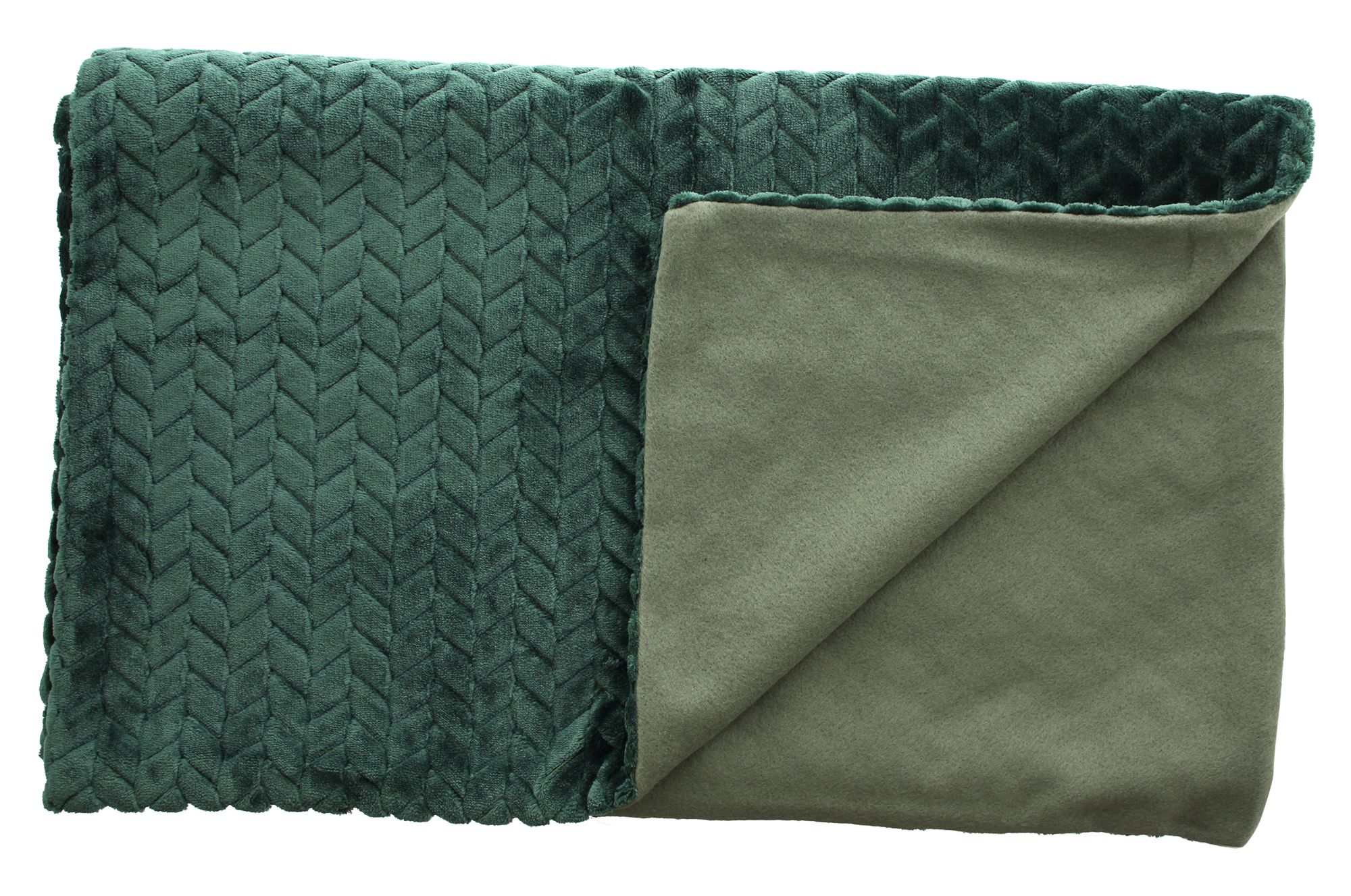 Acheter Plaid "velours vert"  dans la boutique en ligne de Frank Flechtwaren pour Automne