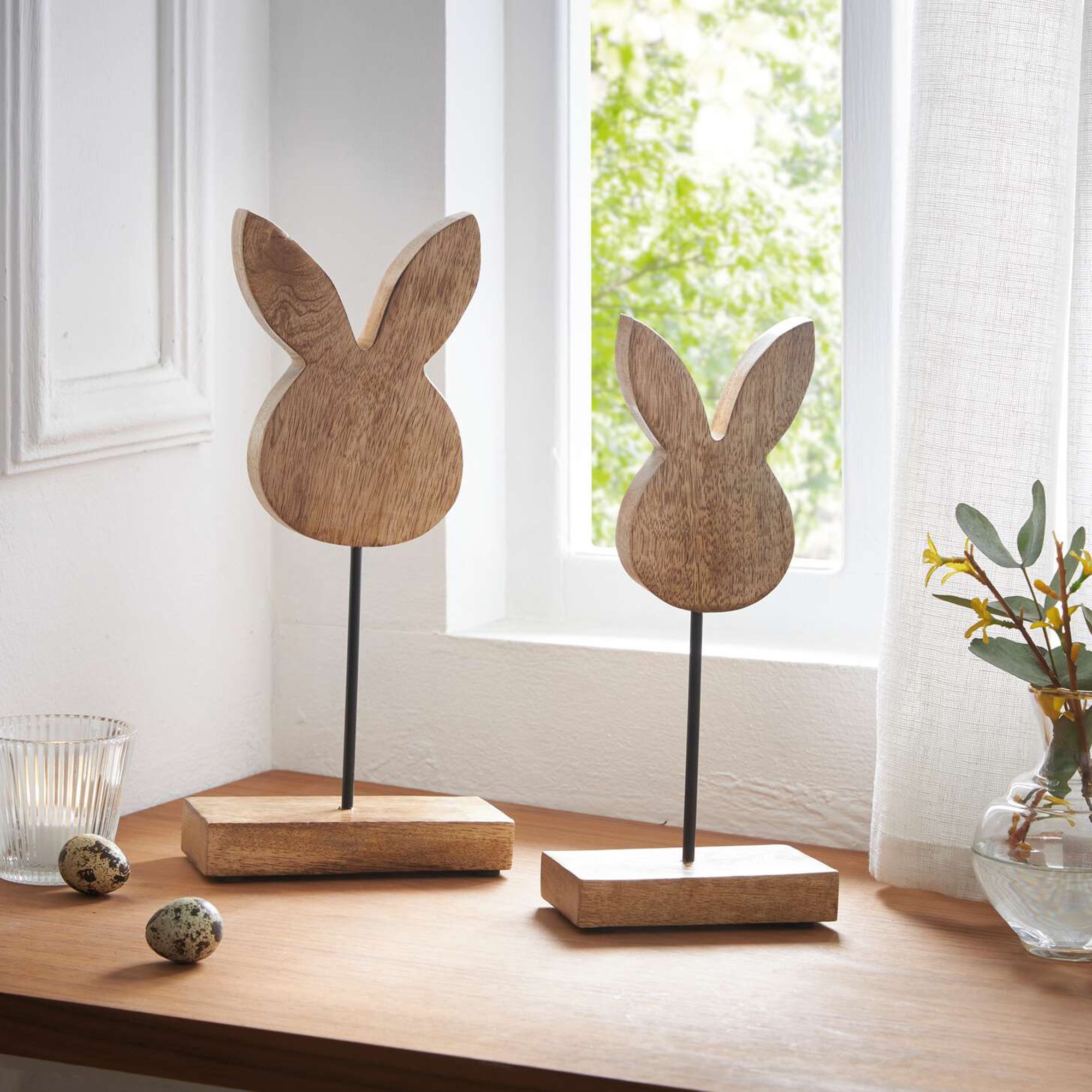 Acheter Lot de 2 décorations de Pâques "lapin"  dans la boutique en ligne de Frank Flechtwaren pour Pâques
