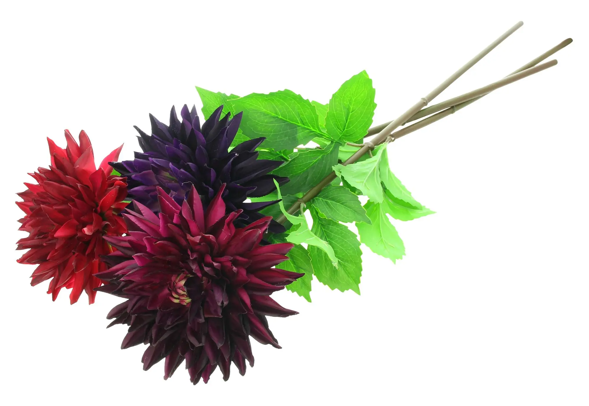 Acheter Fleur artificielle « Dahlia Purple Touch », lot de 3 dans la boutique en ligne de Frank Flechtwaren pour Tons baies