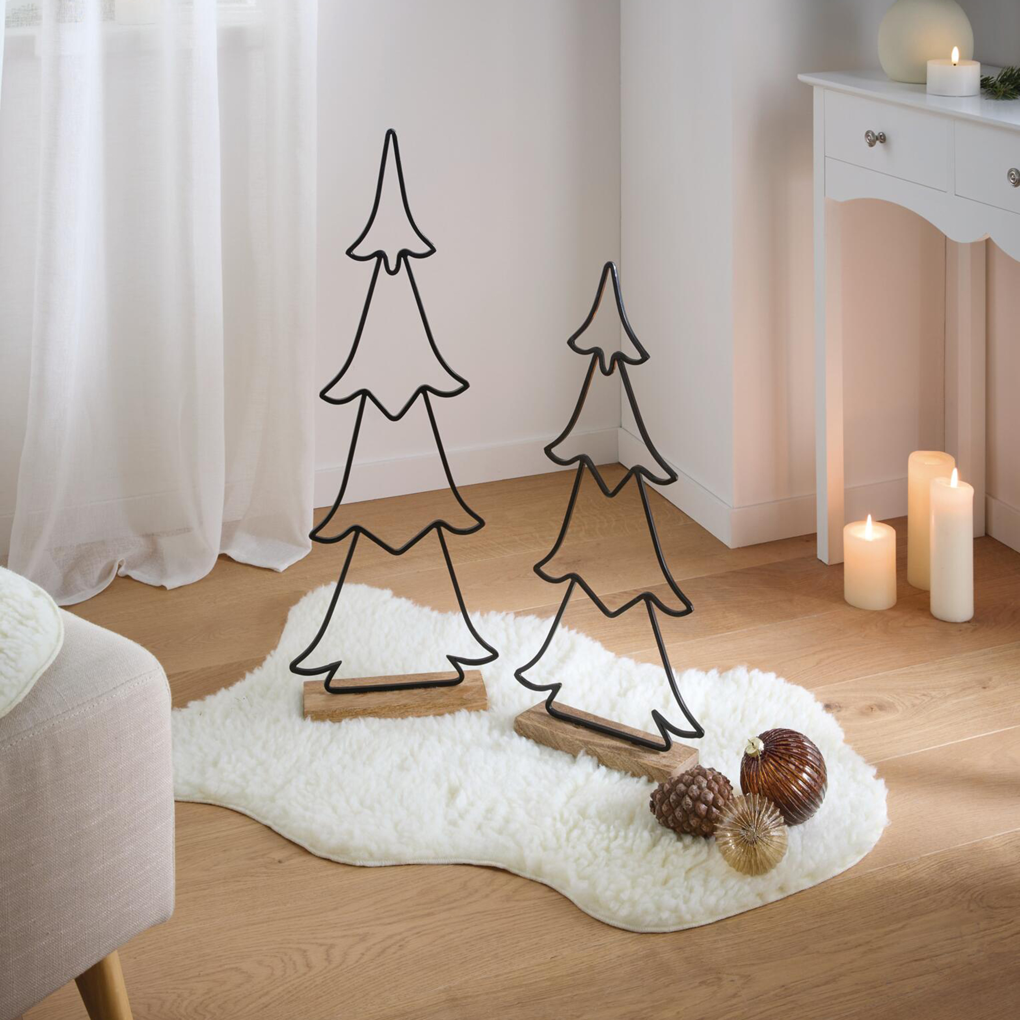 Acheter Sapin décoratif « Grande », 2 lot de set dans la boutique en ligne de Frank Flechtwaren pour Sapins
