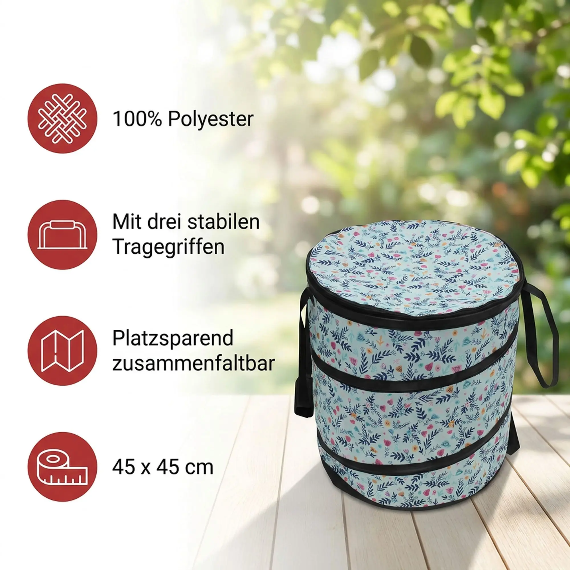 Acheter Ramasse-feuilles Pop-Up "Floral"  dans la boutique en ligne de Frank Flechtwaren pour Aménagement de parterres