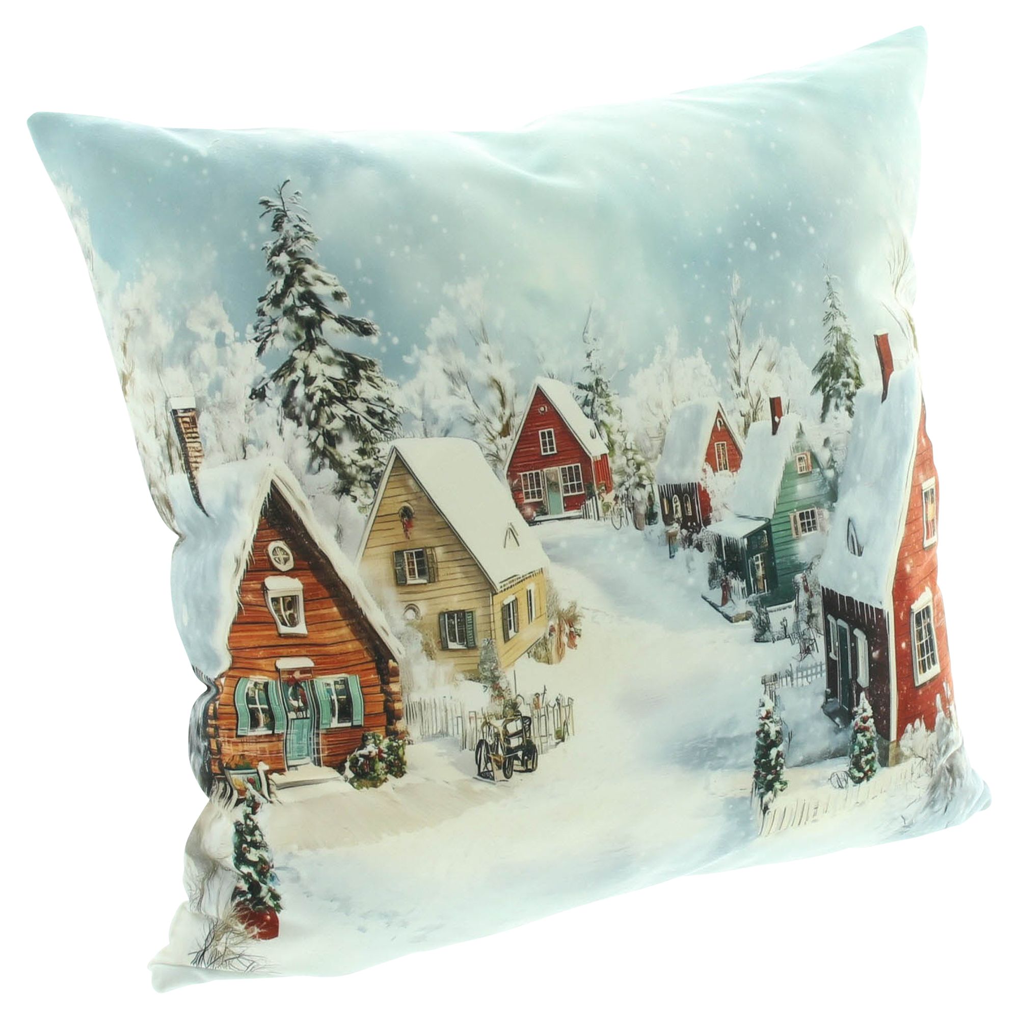 Acheter Housse de coussin « Winterdorf »  dans la boutique en ligne de Frank Flechtwaren pour Coussins &amp; remplissages