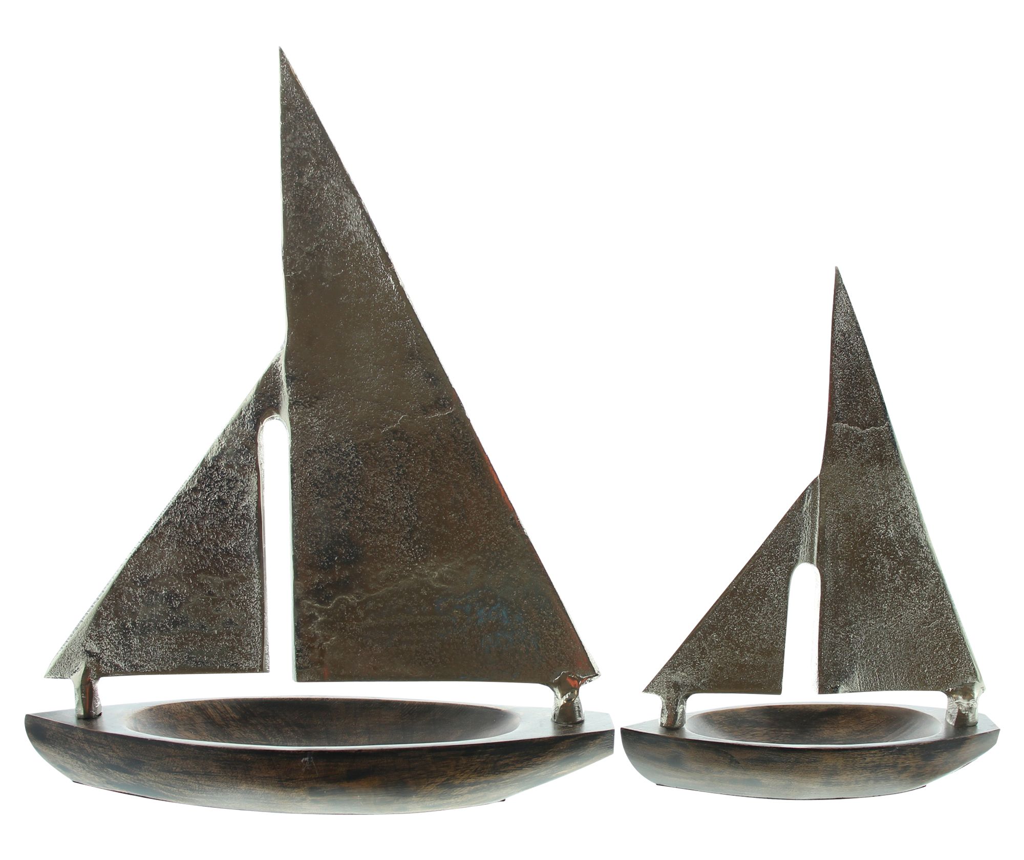 Acheter Lot de 2 bateaux en métal "voile" dans la boutique en ligne de Frank Flechtwaren pour Figurines de jardin Acheter Lot de 2 bateaux en métal "voile" dans la boutique en ligne de Frank Flechtwaren pour Figurines de jardin