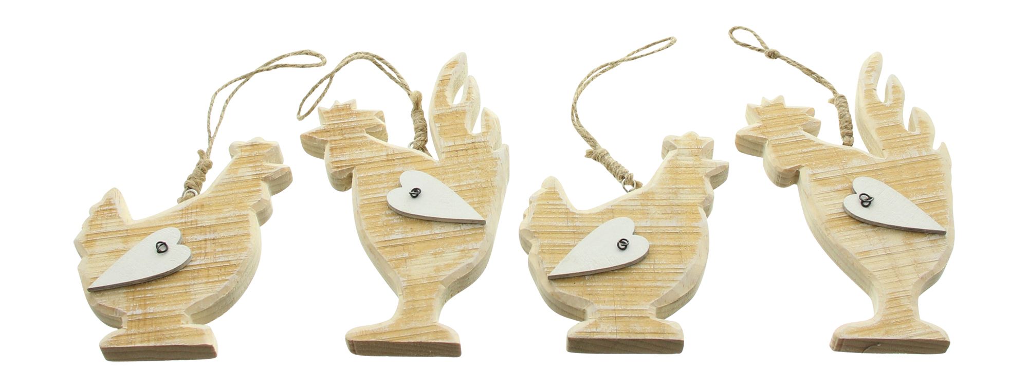 Acheter Lot de 4 suspensions "coq et poule" dans la boutique en ligne de Frank Flechtwaren pour Pâques Acheter Lot de 4 suspensions "coq et poule" dans la boutique en ligne de Frank Flechtwaren pour Pâques