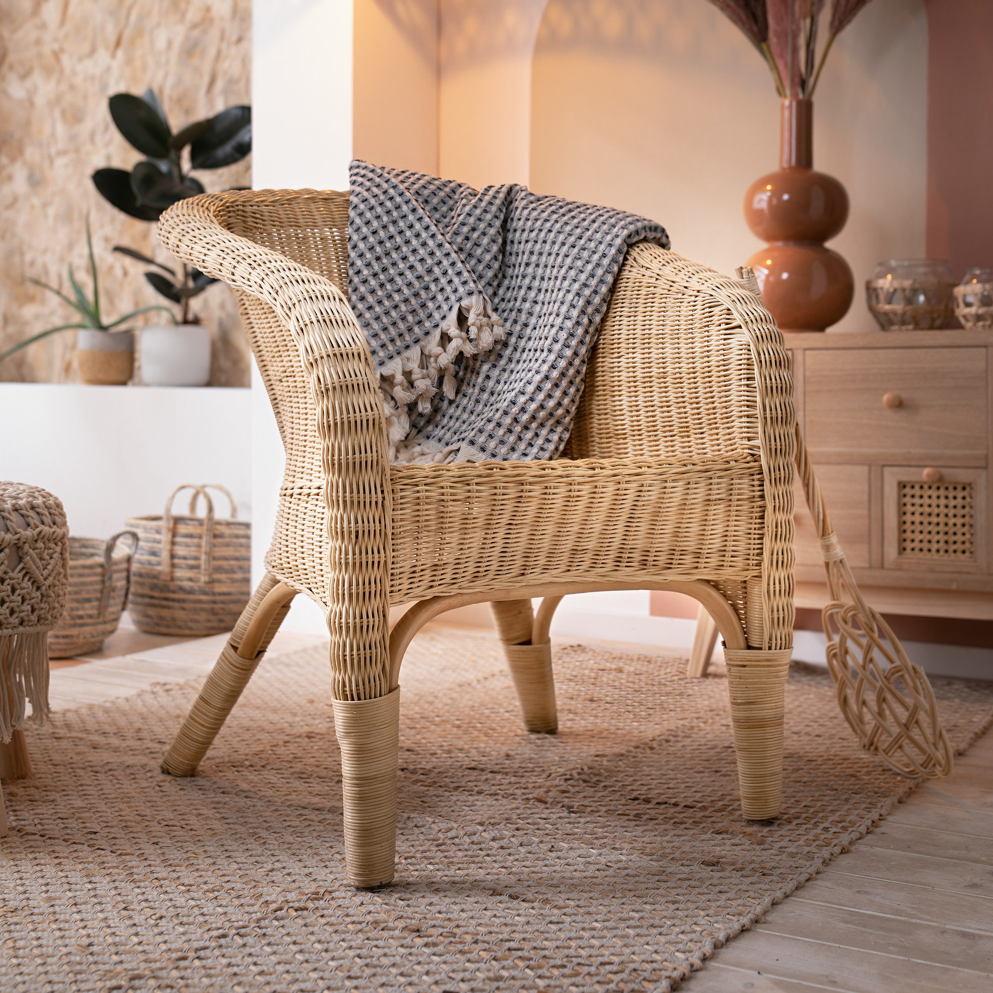 Acheter Fauteuil rotin "confort"  dans la boutique en ligne de Frank Flechtwaren