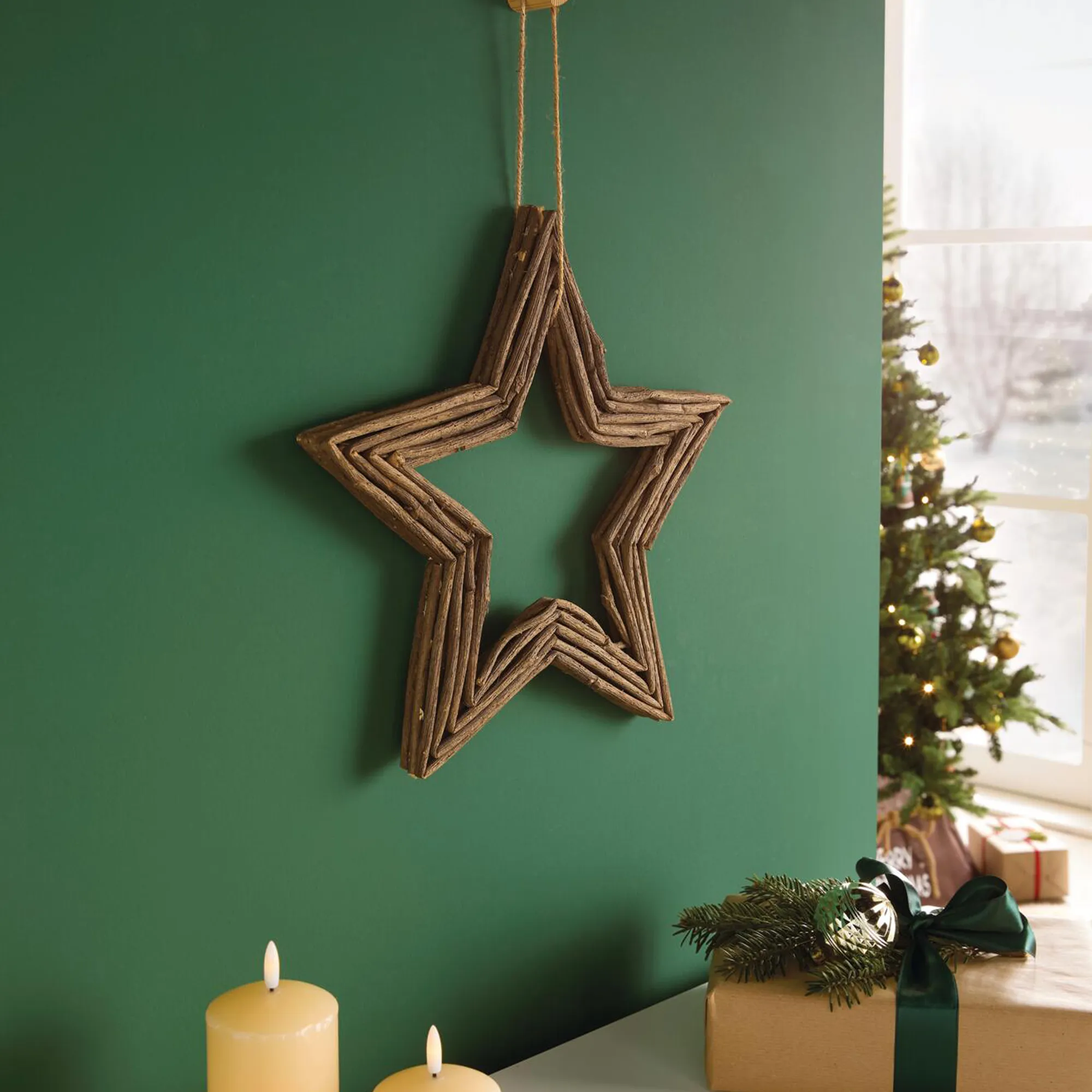 Acheter Décoration en forme d'étoile « Rebenholz »  dans la boutique en ligne de Frank Flechtwaren