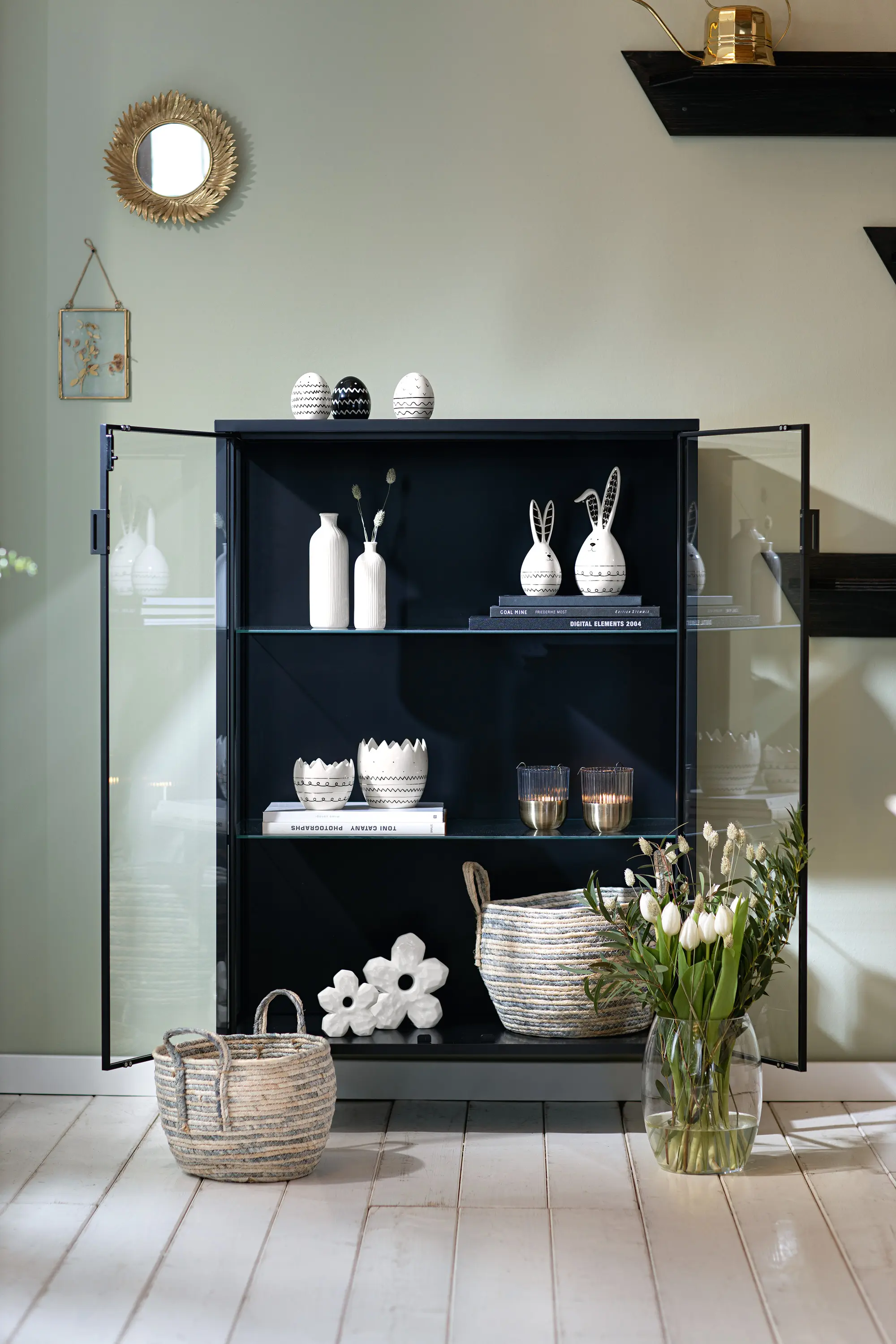 Acheter Lot de 3 oeufs de décoration "motif"  dans la boutique en ligne de Frank Flechtwaren pour Oeufs Pâques