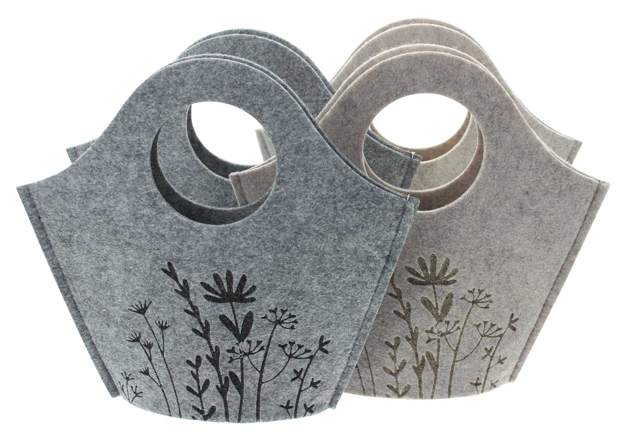 Acheter Lot de 4 sacs en feutre "prairie fleurie"  dans la boutique en ligne de Frank Flechtwaren pour Pâques