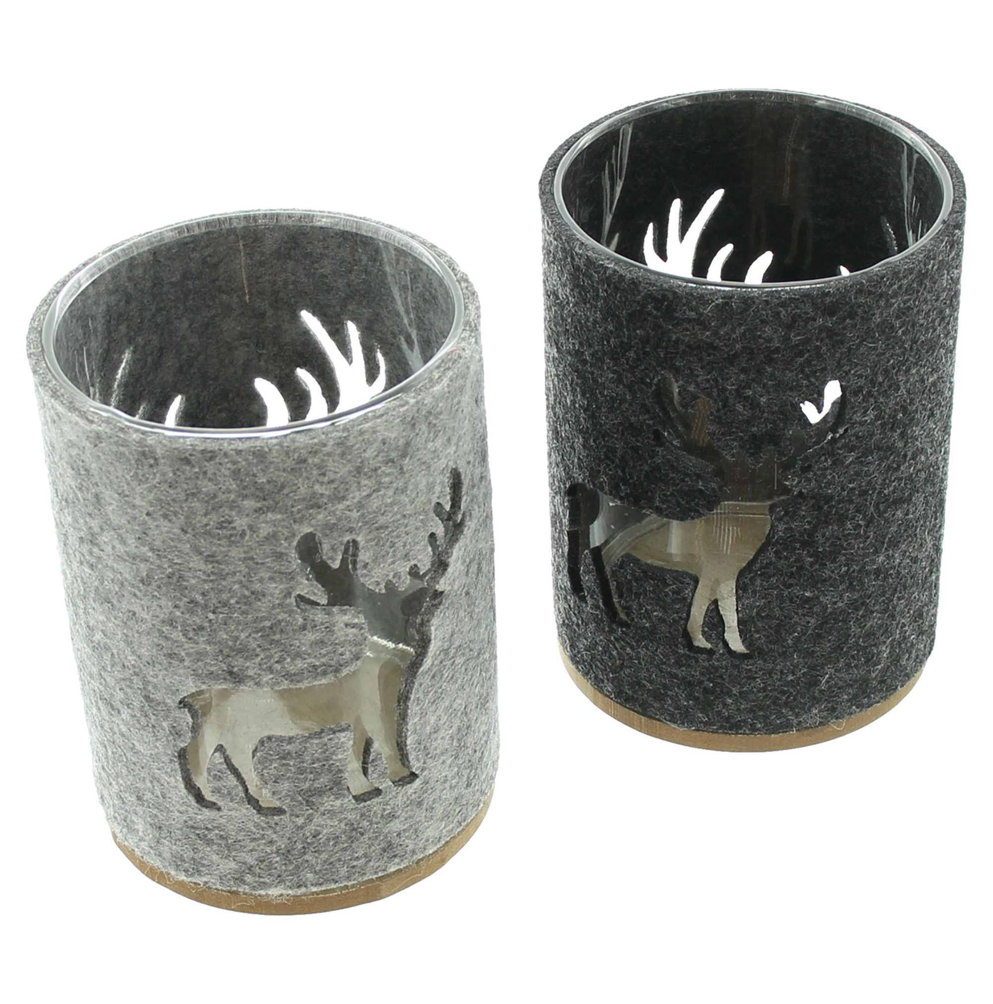 Acheter Lot de 2 lumignons "cerf"  dans la boutique en ligne de Frank Flechtwaren pour Motif tendance cerf