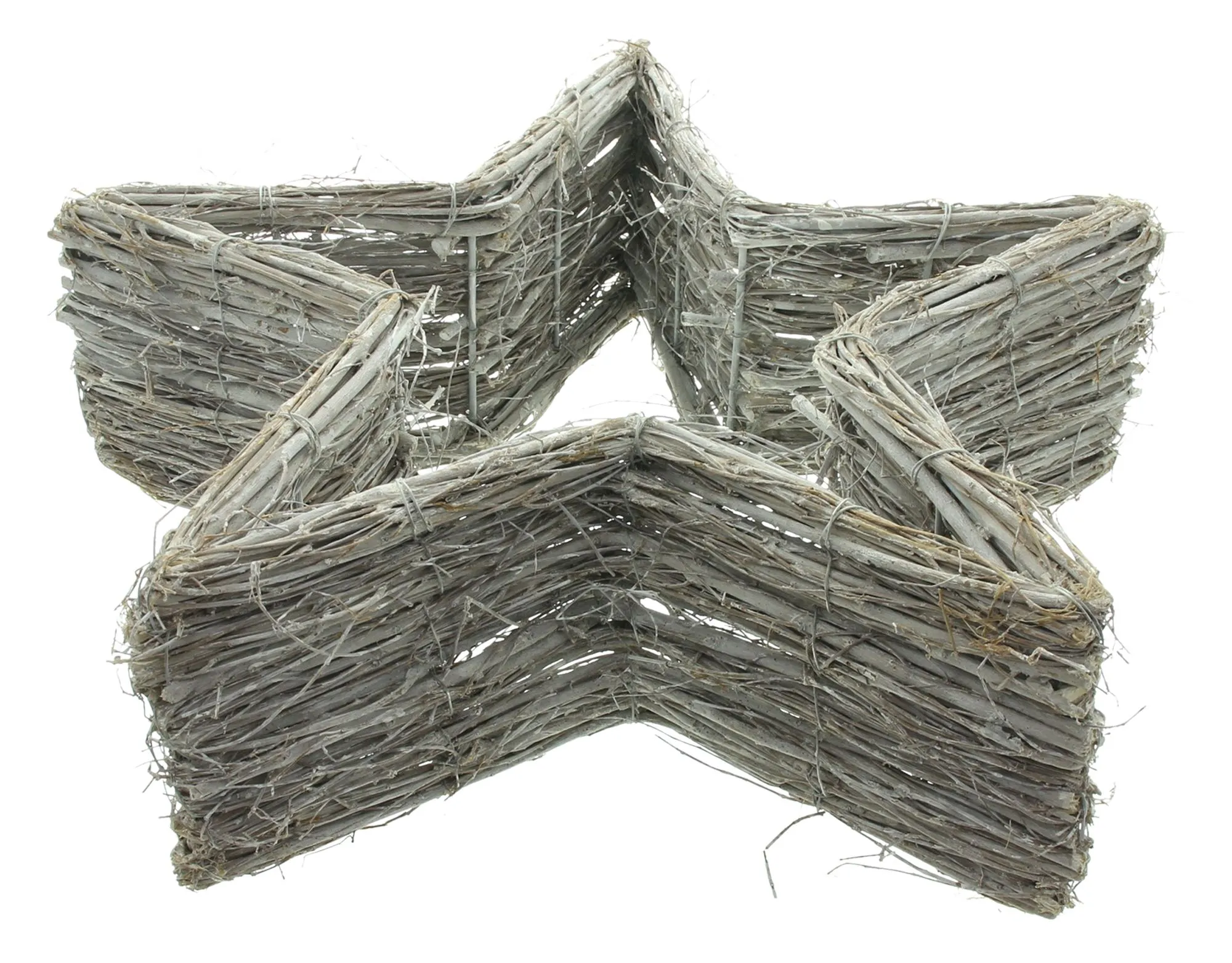 Acheter Étoile tressée « Shabby White » dans la boutique en ligne de Frank Flechtwaren pour Étoiles
