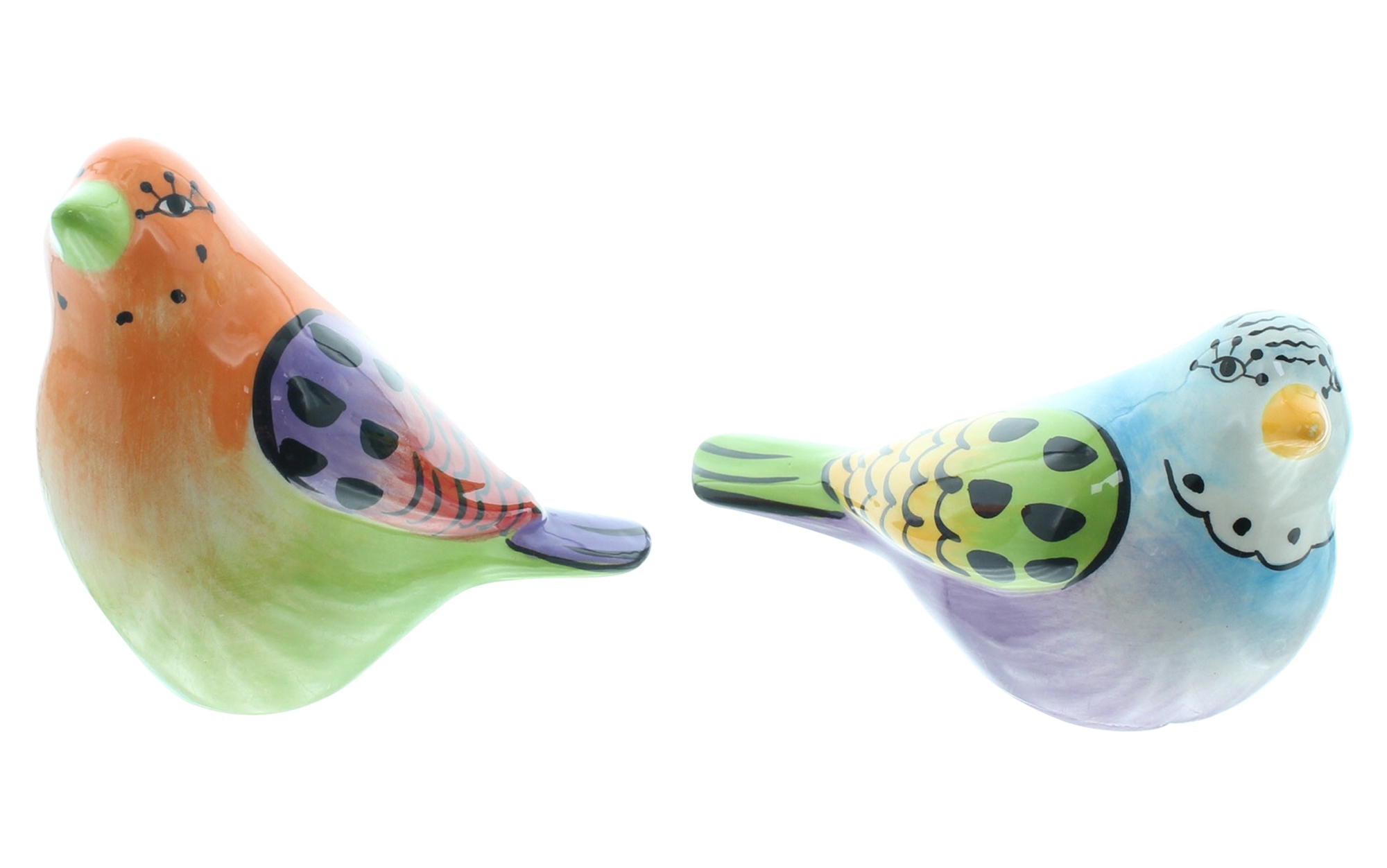 Acheter Lot de 2 oiseaux "joyeux gazouillis"  dans la boutique en ligne de Frank Flechtwaren pour Pâques colorée