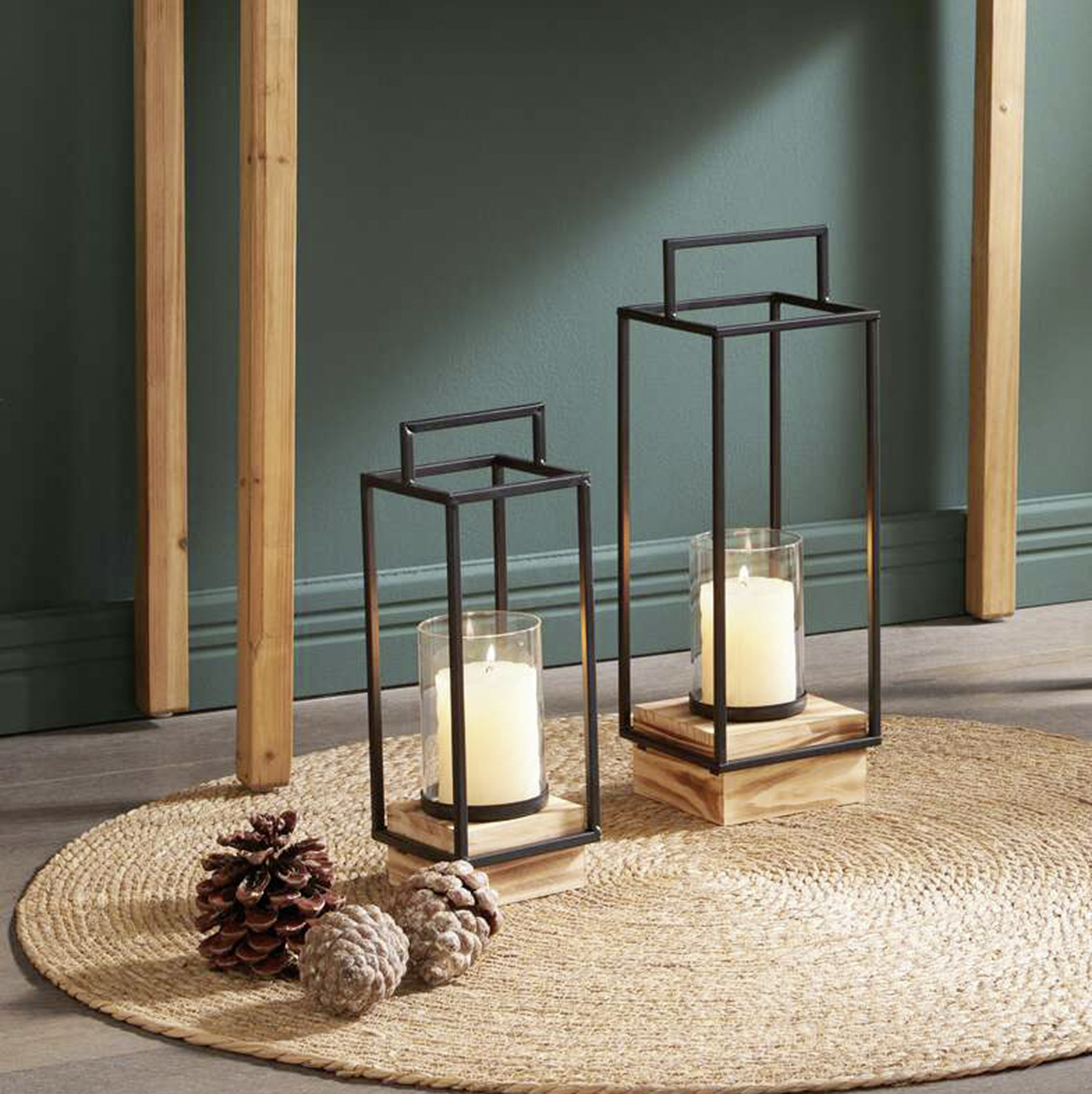 Acheter Lot de 2 lanternes "Industrial Modern "  dans la boutique en ligne de Frank Flechtwaren