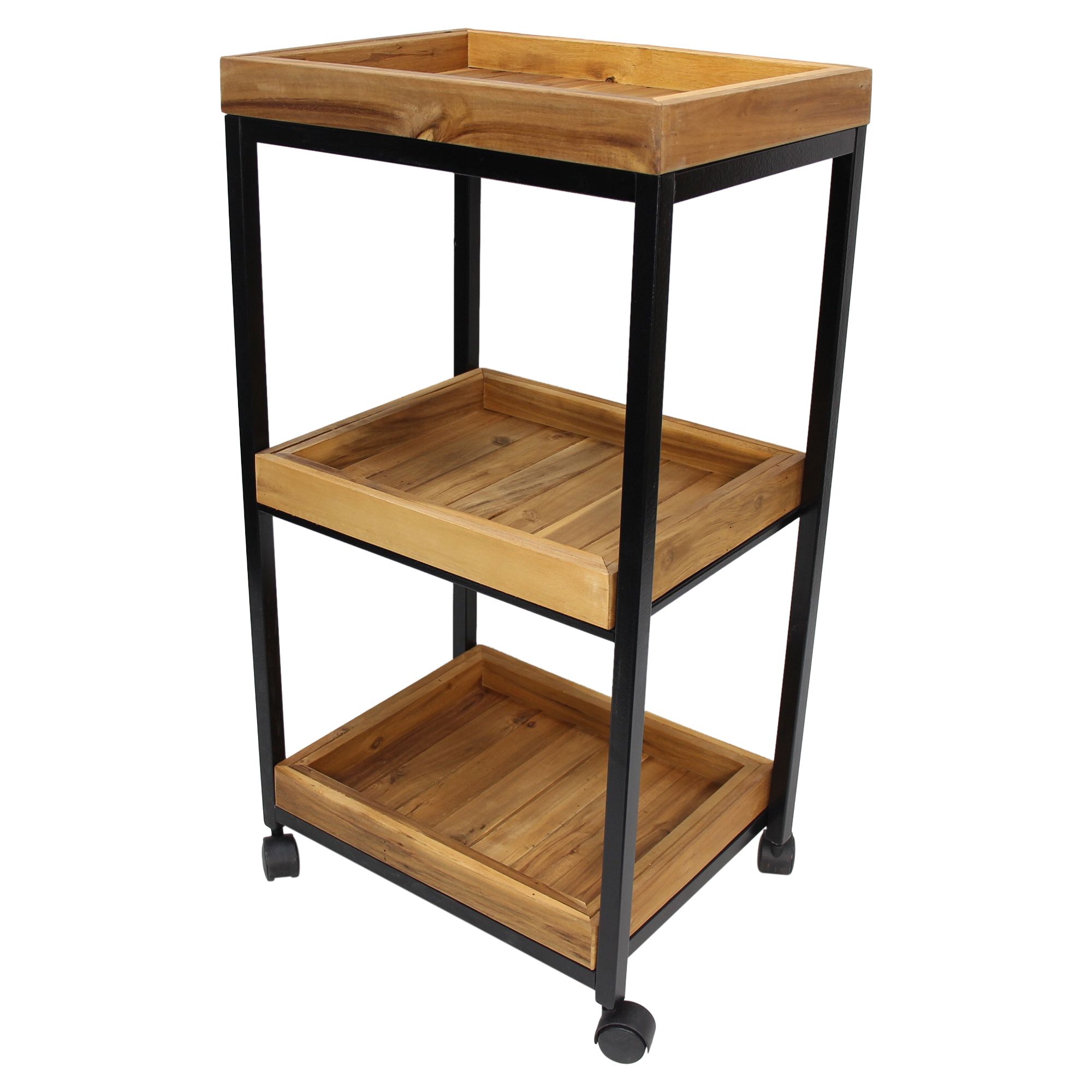 Acheter Chariot de desserte "Living-Wood"  dans la boutique en ligne de Frank Flechtwaren pour Cuisine