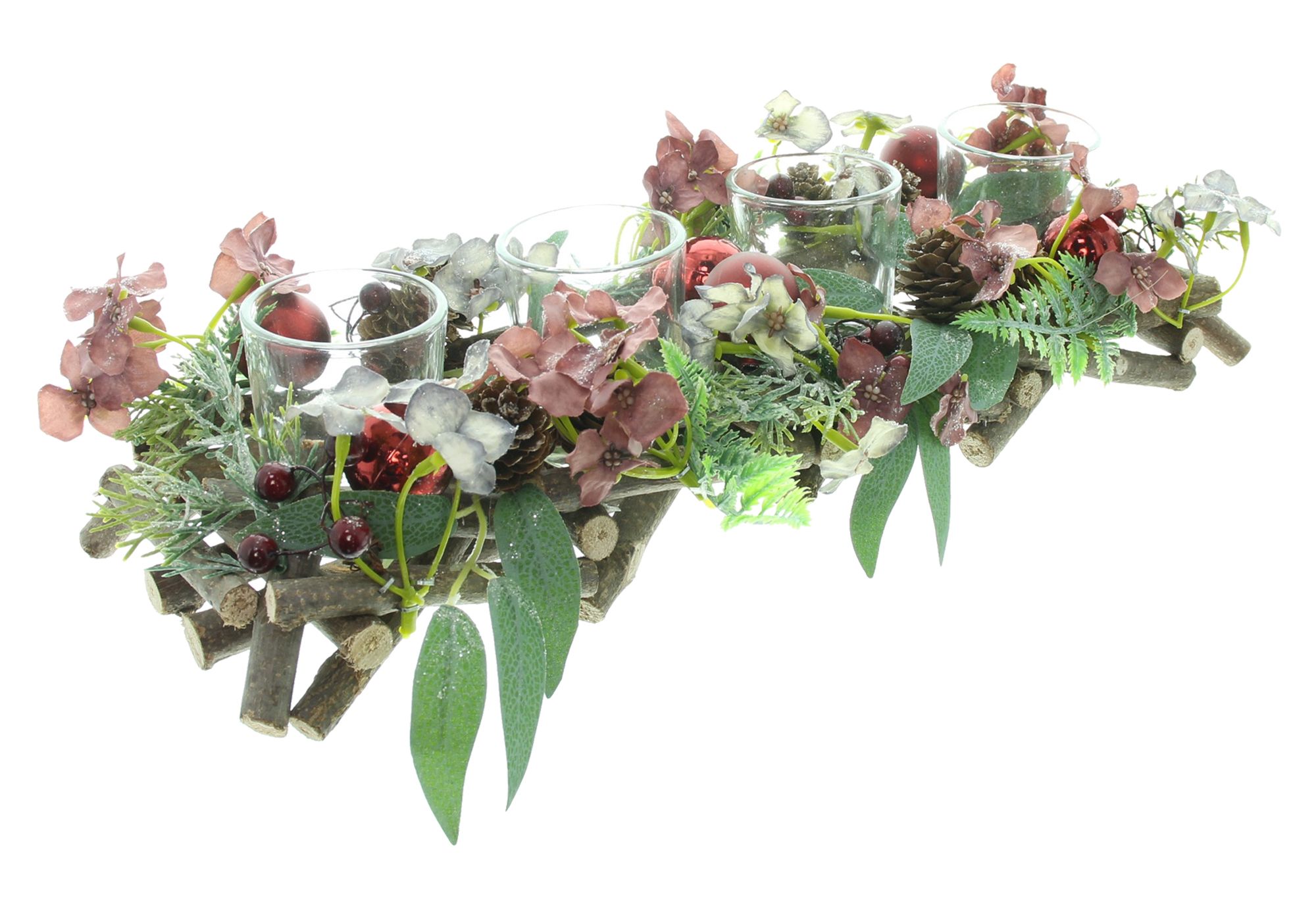 Acheter Photophore « Winter Blossom » dans la boutique en ligne de Frank Flechtwaren pour Couronnes et bouquets
