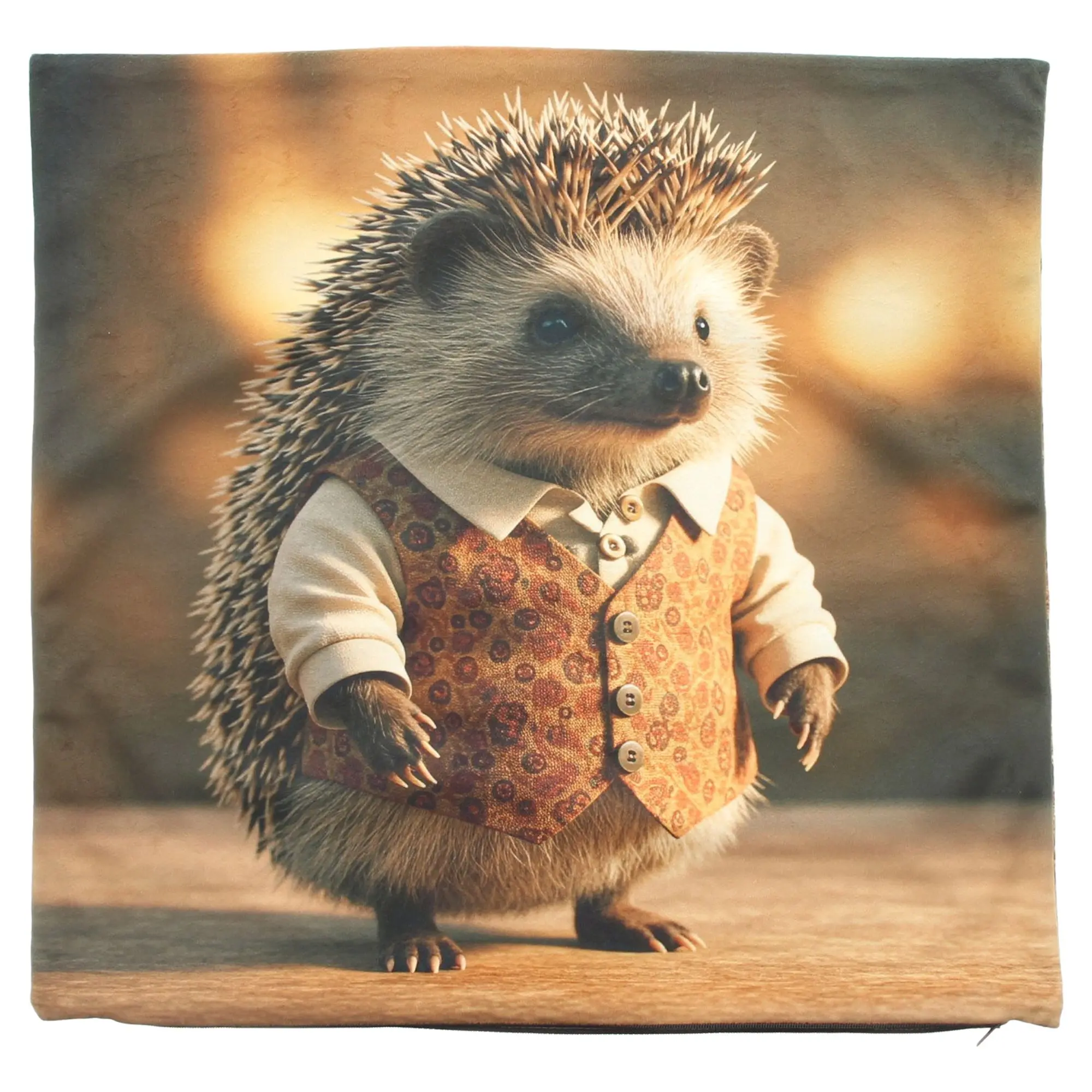 Acheter Housse de coussin « Monsieur Hérisson » dans la boutique en ligne de Frank Flechtwaren pour Promenade en forêt