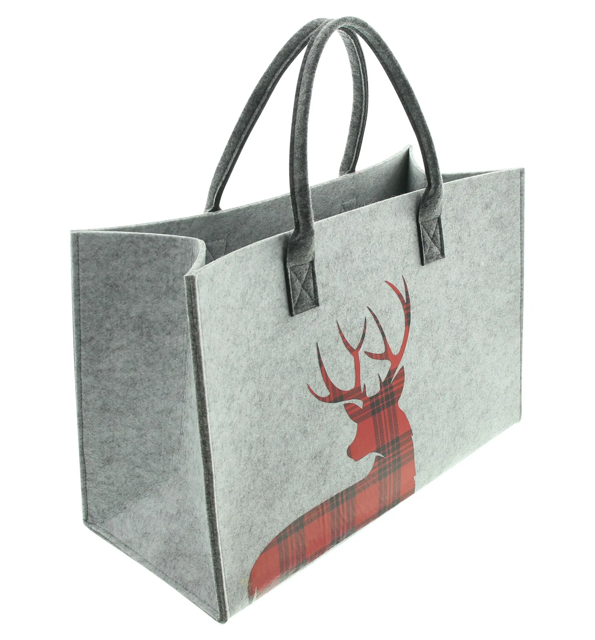 Acheter Sac en feutre "cerf -carreaux"  dans la boutique en ligne de Frank Flechtwaren pour Sacs
