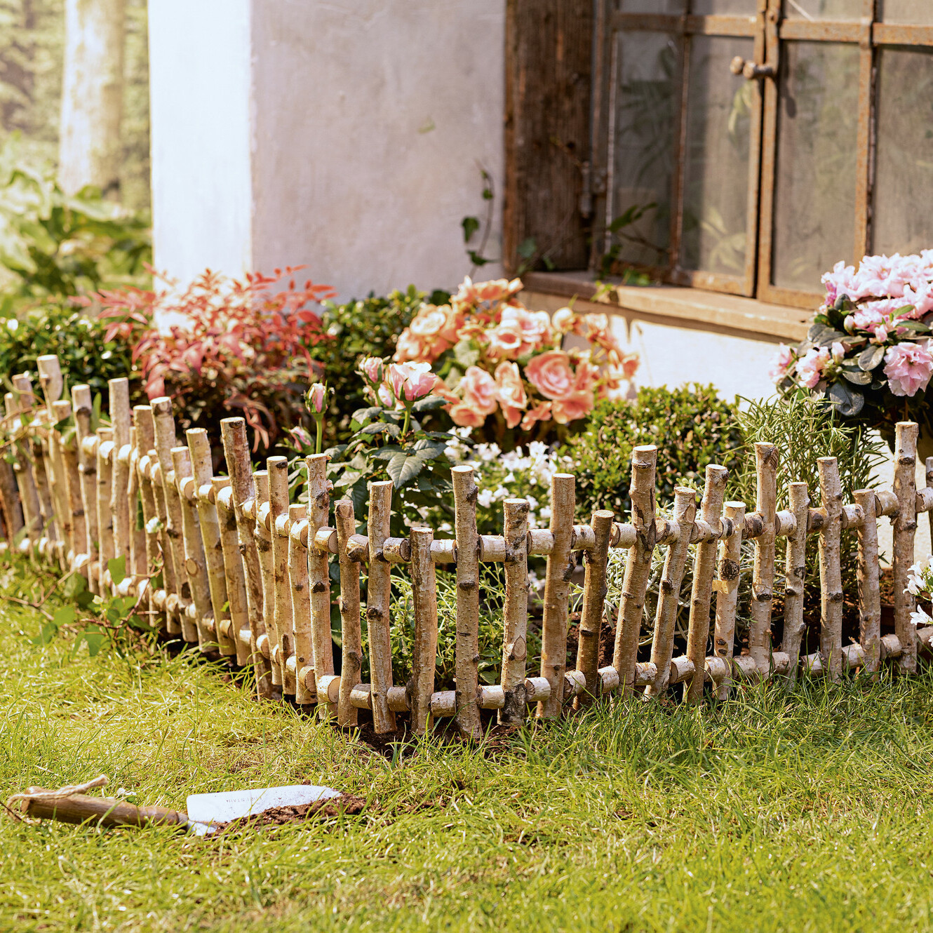 Acheter Bordure parterre de jardin "bouleau"  dans la boutique en ligne de Frank Flechtwaren