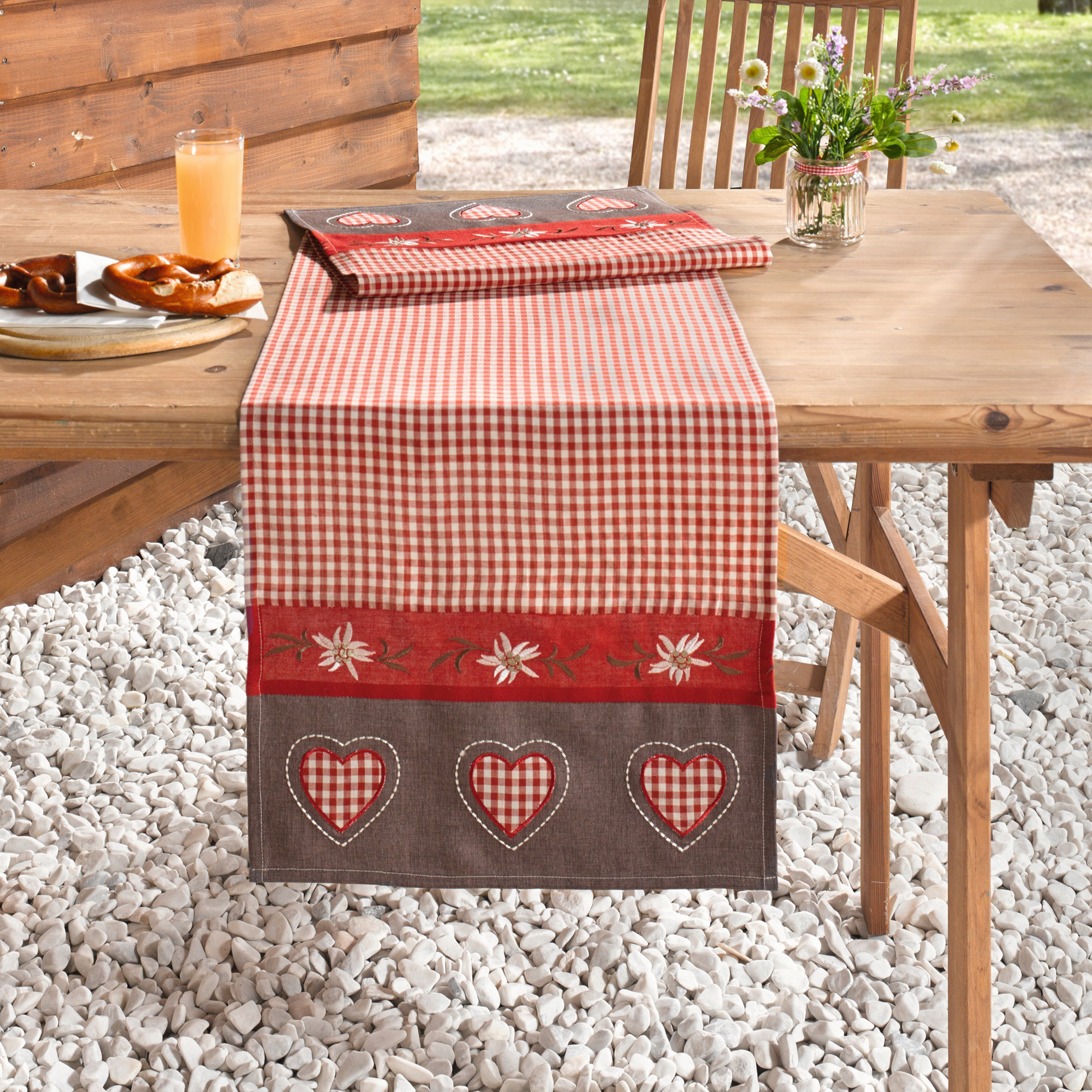 Acheter Chemin de table "joie alpine"  dans la boutique en ligne de Frank Flechtwaren