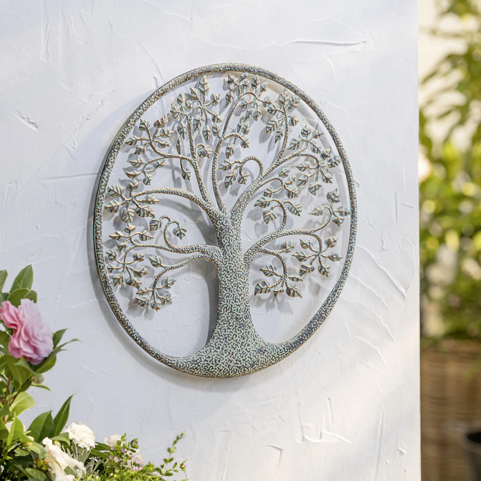 Acheter Tableau métallique "arbre de vie"  dans la boutique en ligne de Frank Flechtwaren