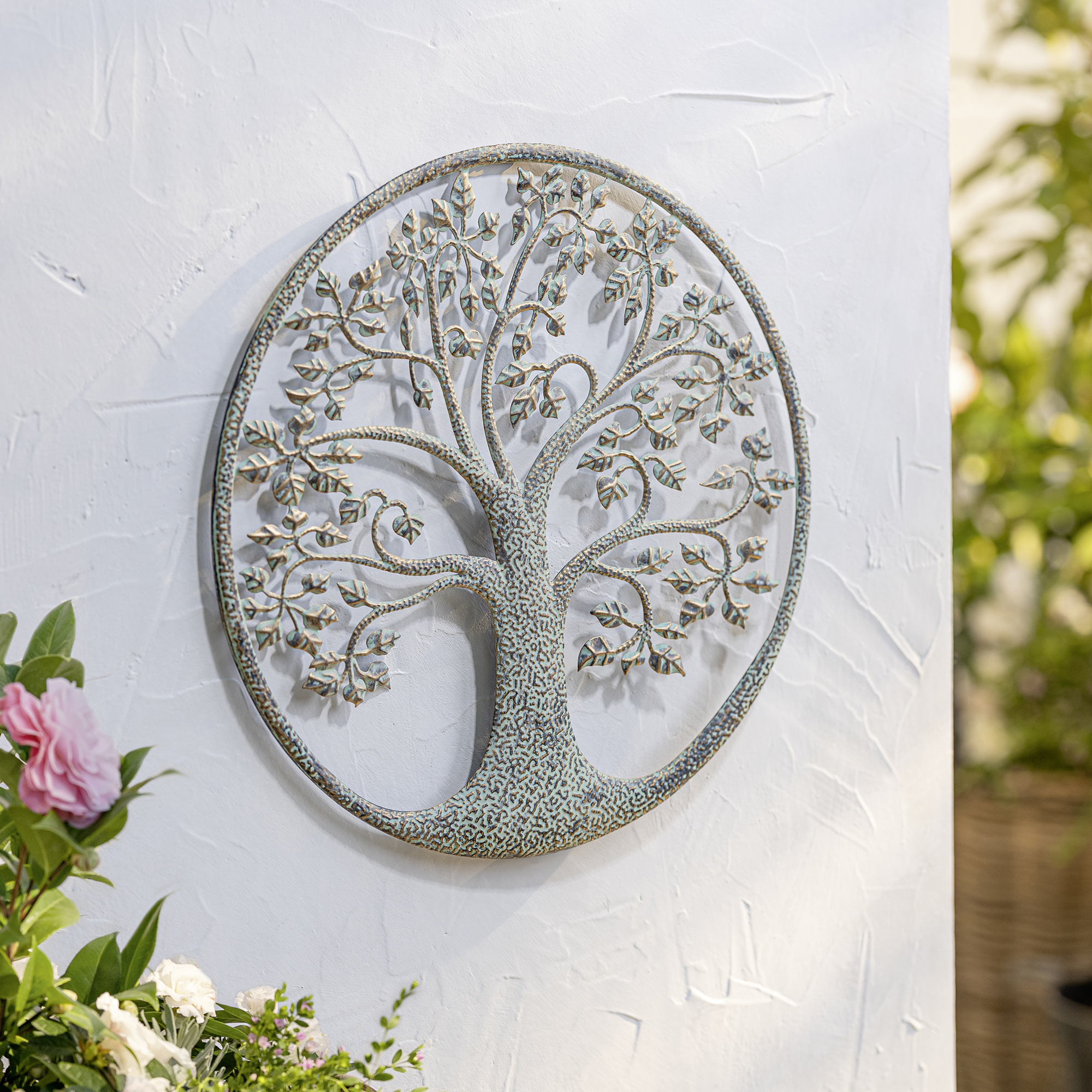 Acheter Tableau métallique "arbre de vie"  dans la boutique en ligne de Frank Flechtwaren