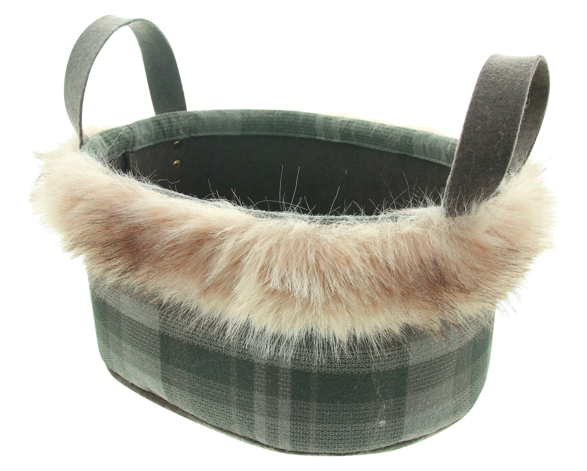 Acheter Panier "fourrure carreau"  dans la boutique en ligne de Frank Flechtwaren pour Paniers de remplissage &amp; universels