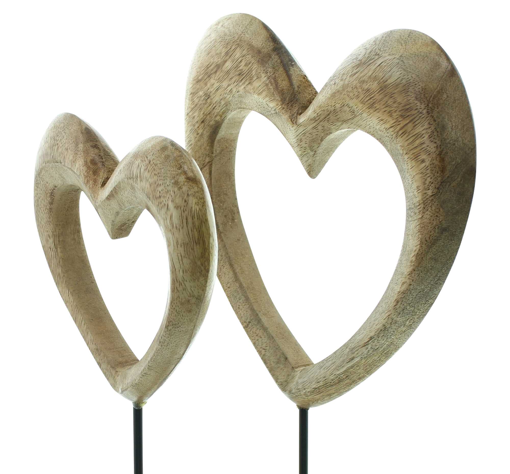 Acheter Lot de 2 décorations "coeur"  dans la boutique en ligne de Frank Flechtwaren pour Pâques