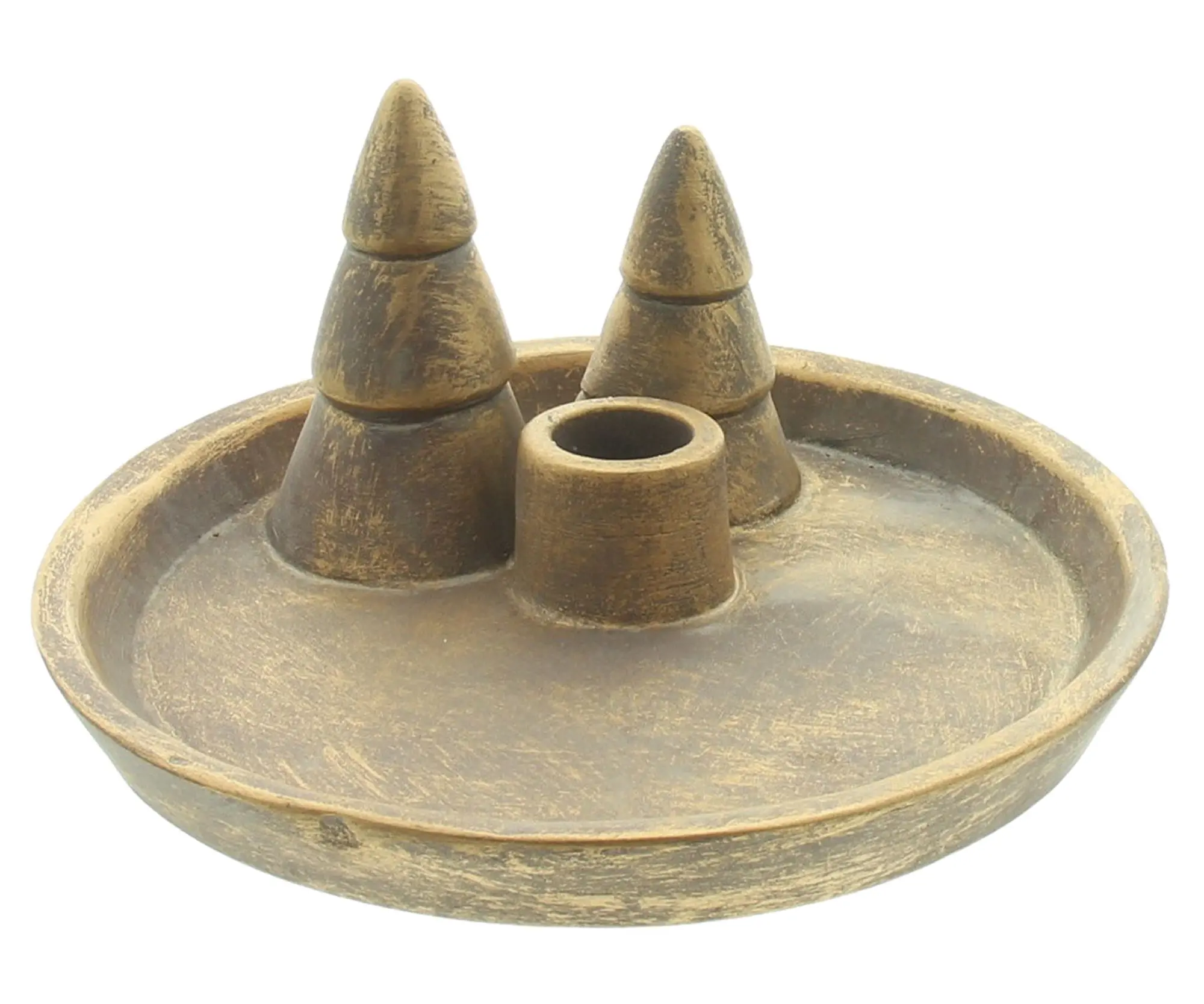 Acheter Plateau « Golden Shimmer » pour bougies cylindriques dans la boutique en ligne de Frank Flechtwaren pour Noël