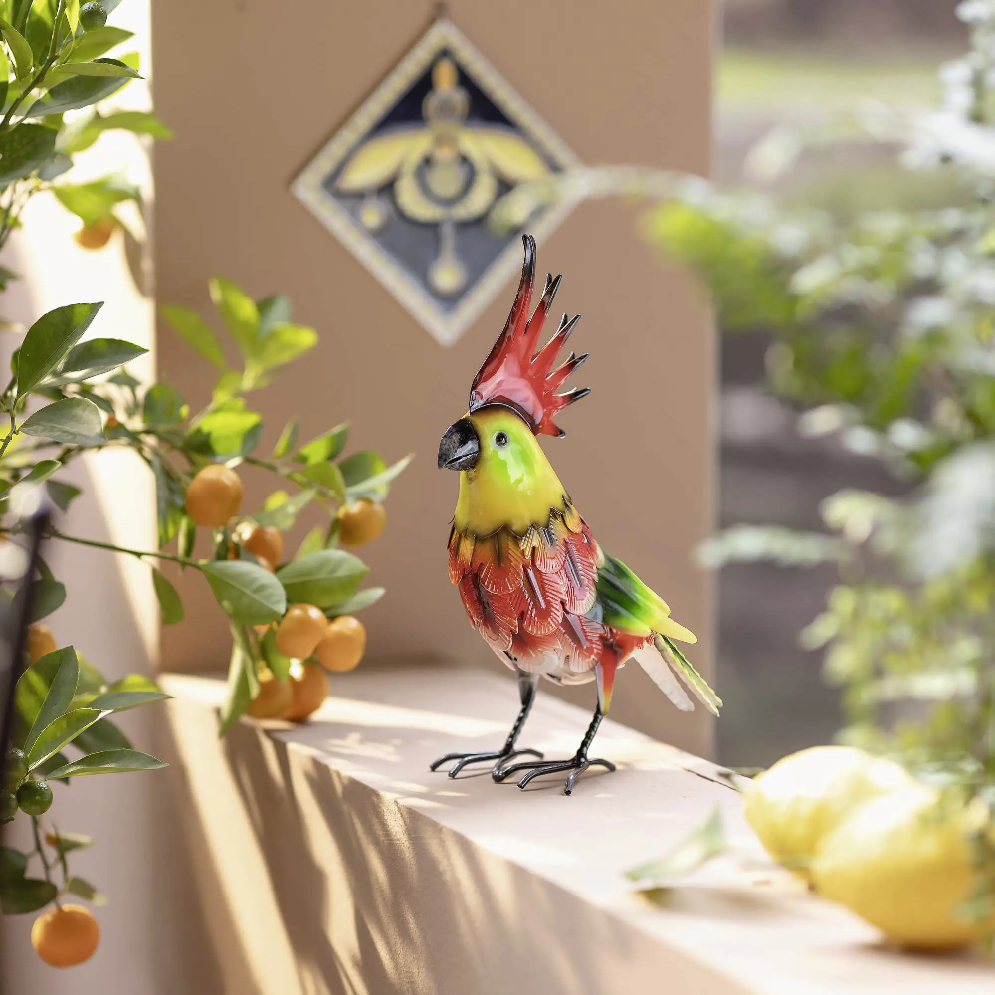 Acheter Oiseau de décoration "cacatoès"  dans la boutique en ligne de Frank Flechtwaren