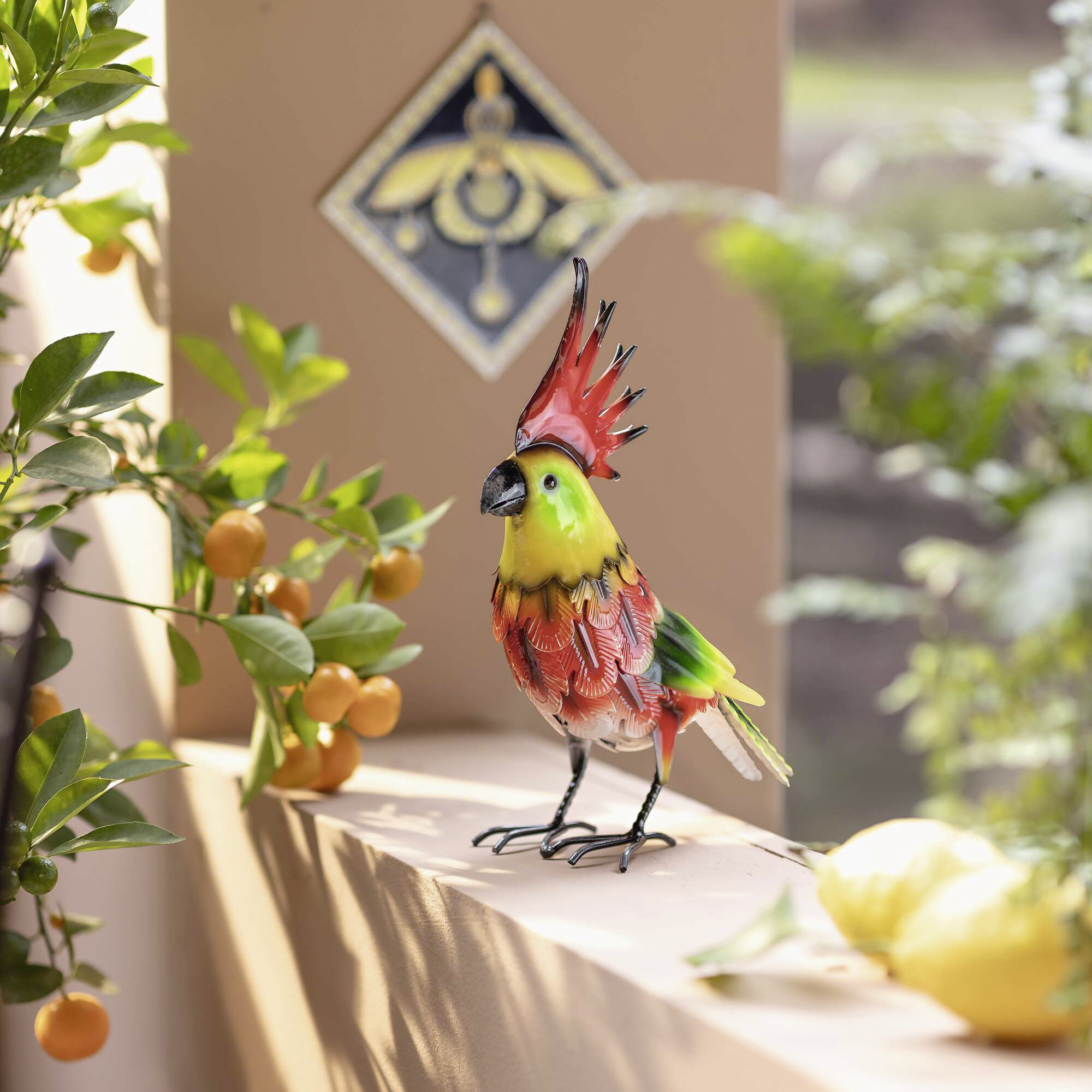 Acheter Oiseau de décoration "cacatoès"  dans la boutique en ligne de Frank Flechtwaren