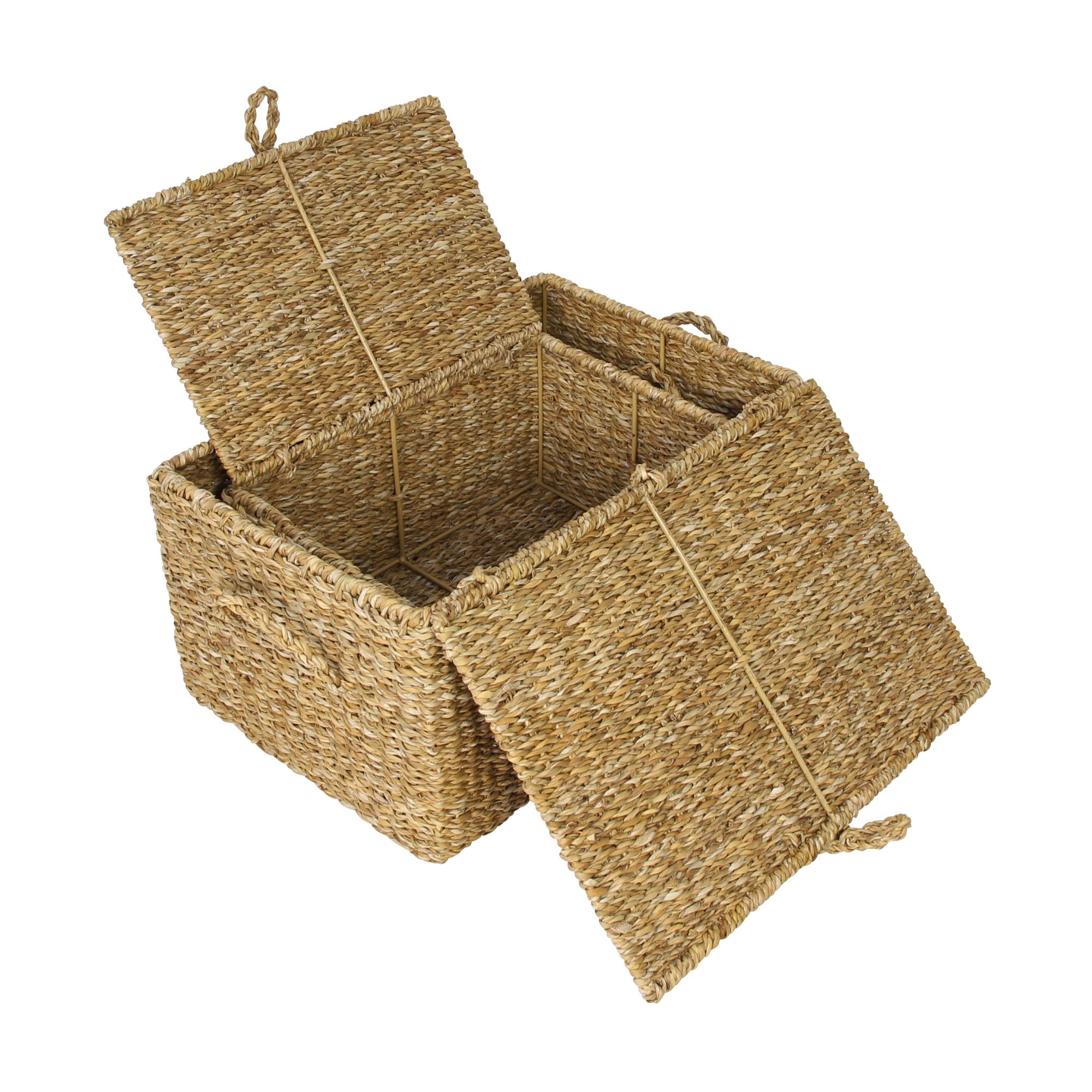 Acheter Lot de 2 coffres "zostère" dans la boutique en ligne de Frank Flechtwaren pour Paniers de remplissage & universels Acheter Lot de 2 coffres "zostère" dans la boutique en ligne de Frank Flechtwaren pour Paniers de remplissage & universels
