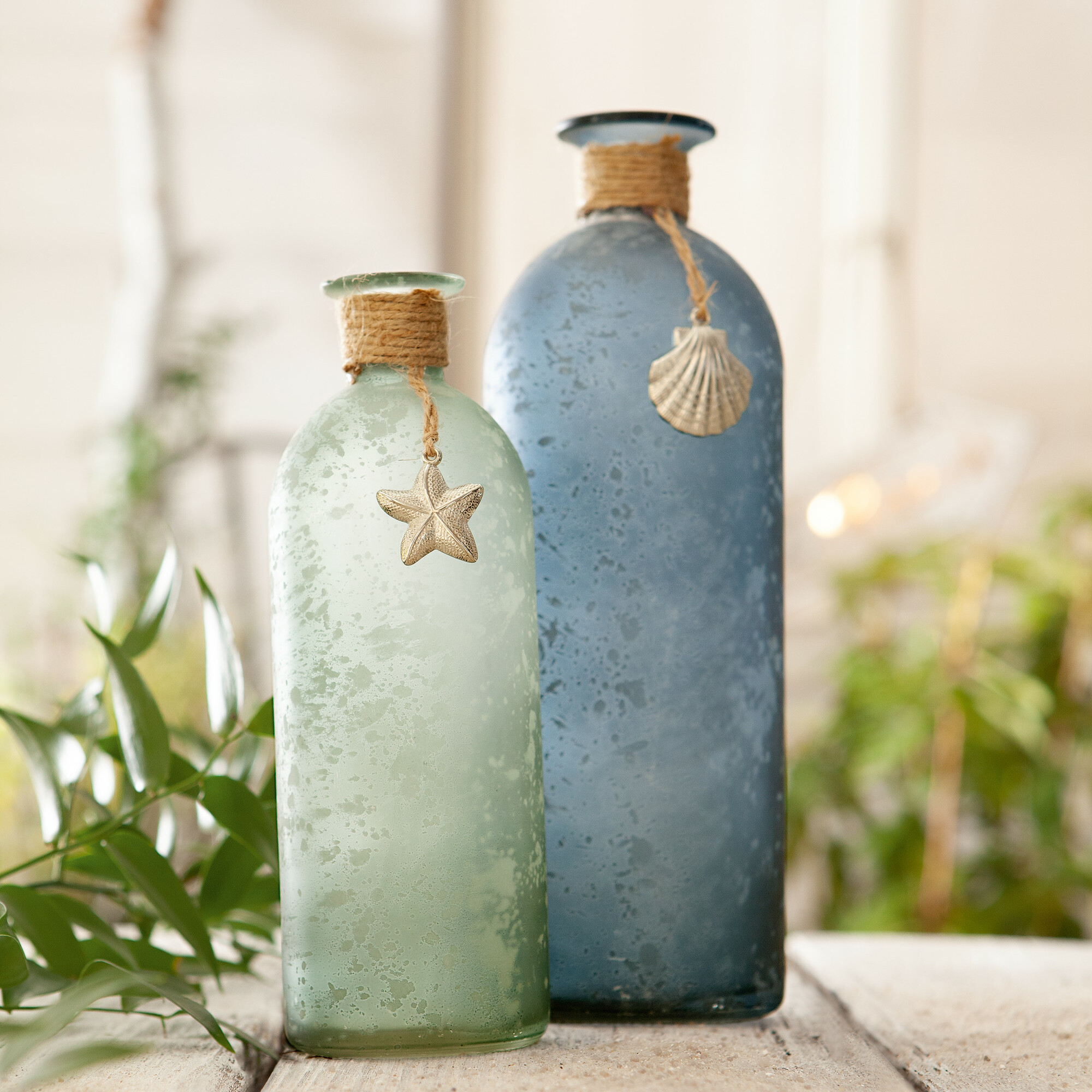 Acheter Lot de 2 vases décoratifs "maritime"  dans la boutique en ligne de Frank Flechtwaren