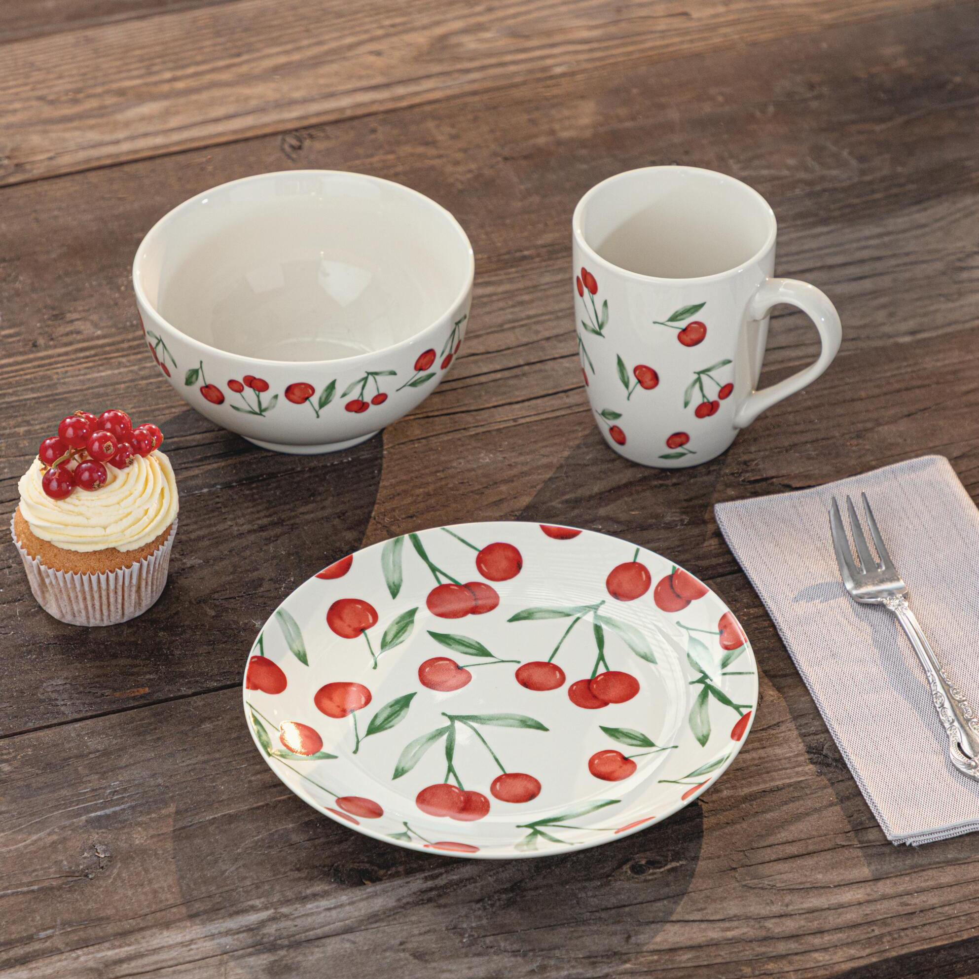 Acheter Lot de 2 mugs "délice de cerises"  dans la boutique en ligne de Frank Flechtwaren pour Cuisine