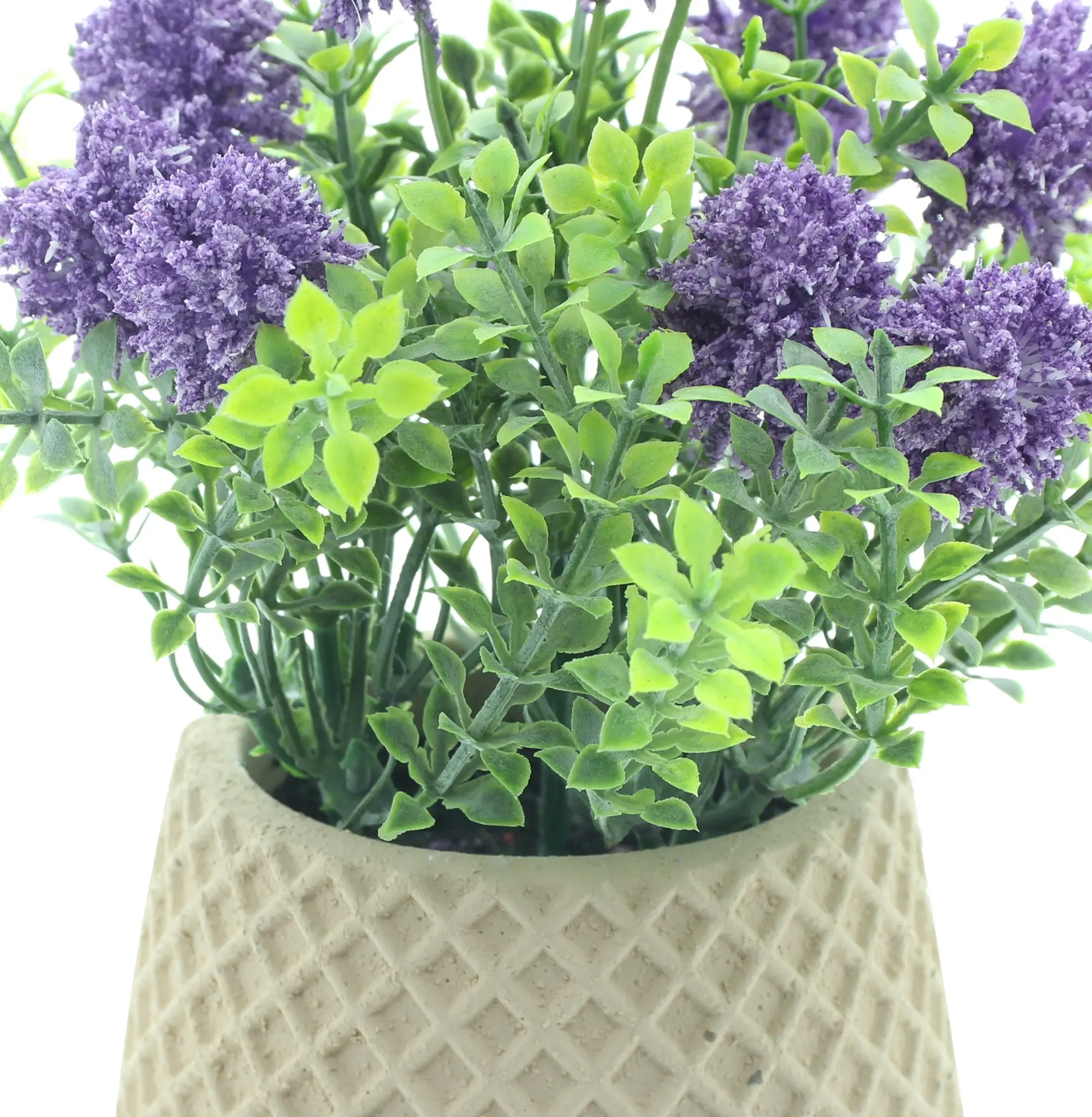 Acheter Fleur artificielle "purple" en pot  dans la boutique en ligne de Frank Flechtwaren pour Pâques colorée