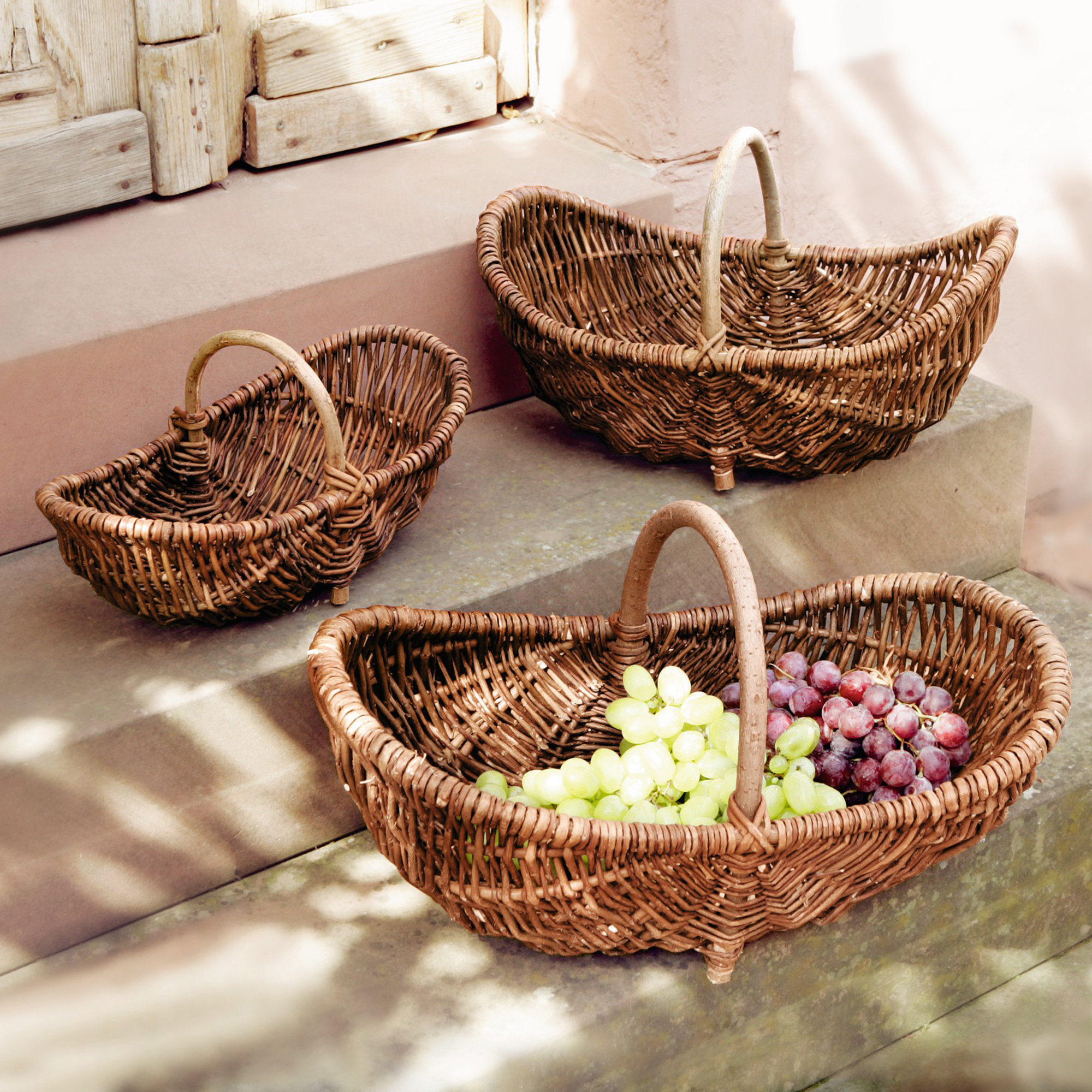 Acheter Panier "anse en bois", GM  dans la boutique en ligne de Frank Flechtwaren