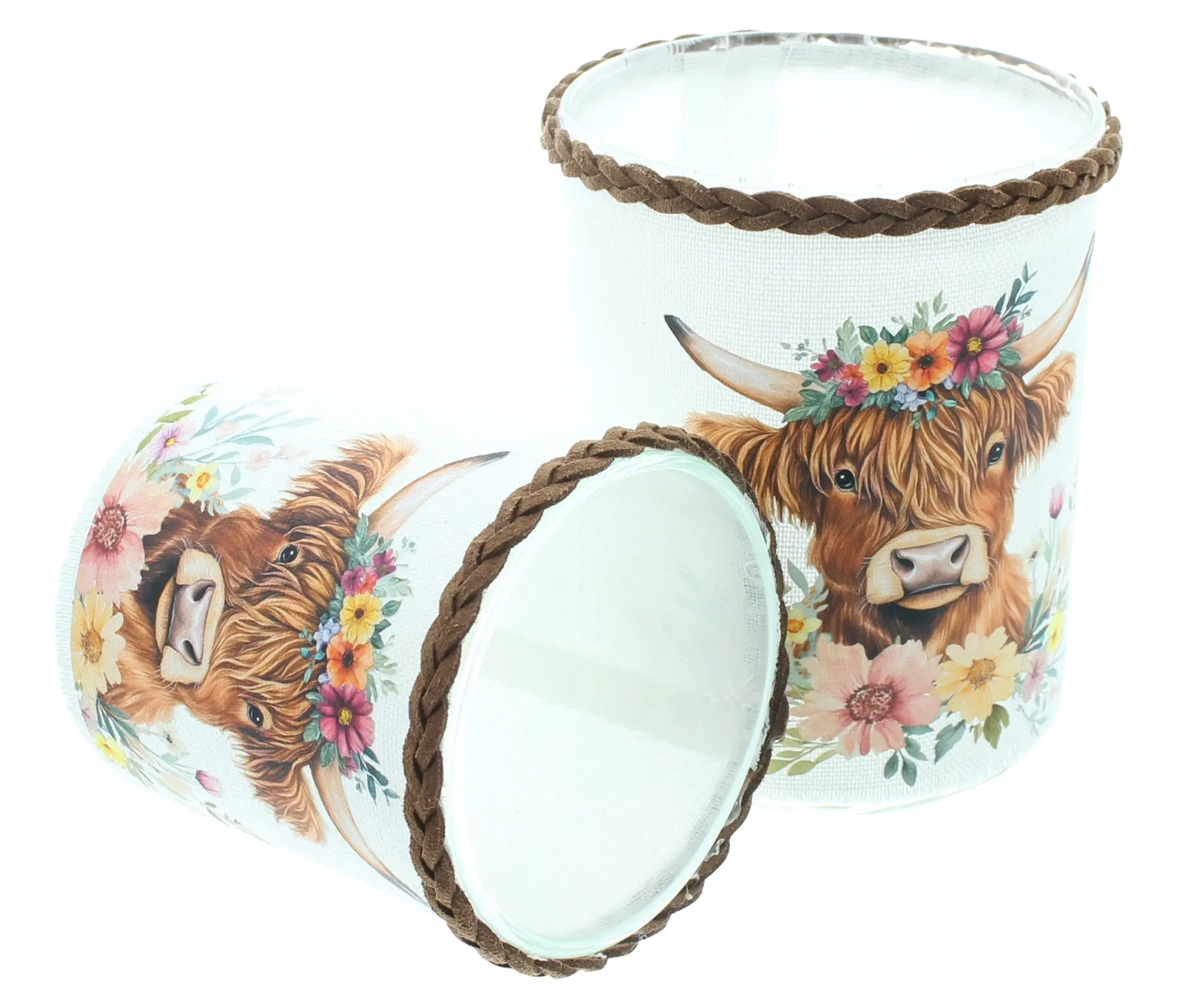 Acheter Lot de 2 luminions "taureau couronne de fleurs"  dans la boutique en ligne de Frank Flechtwaren pour Photophores