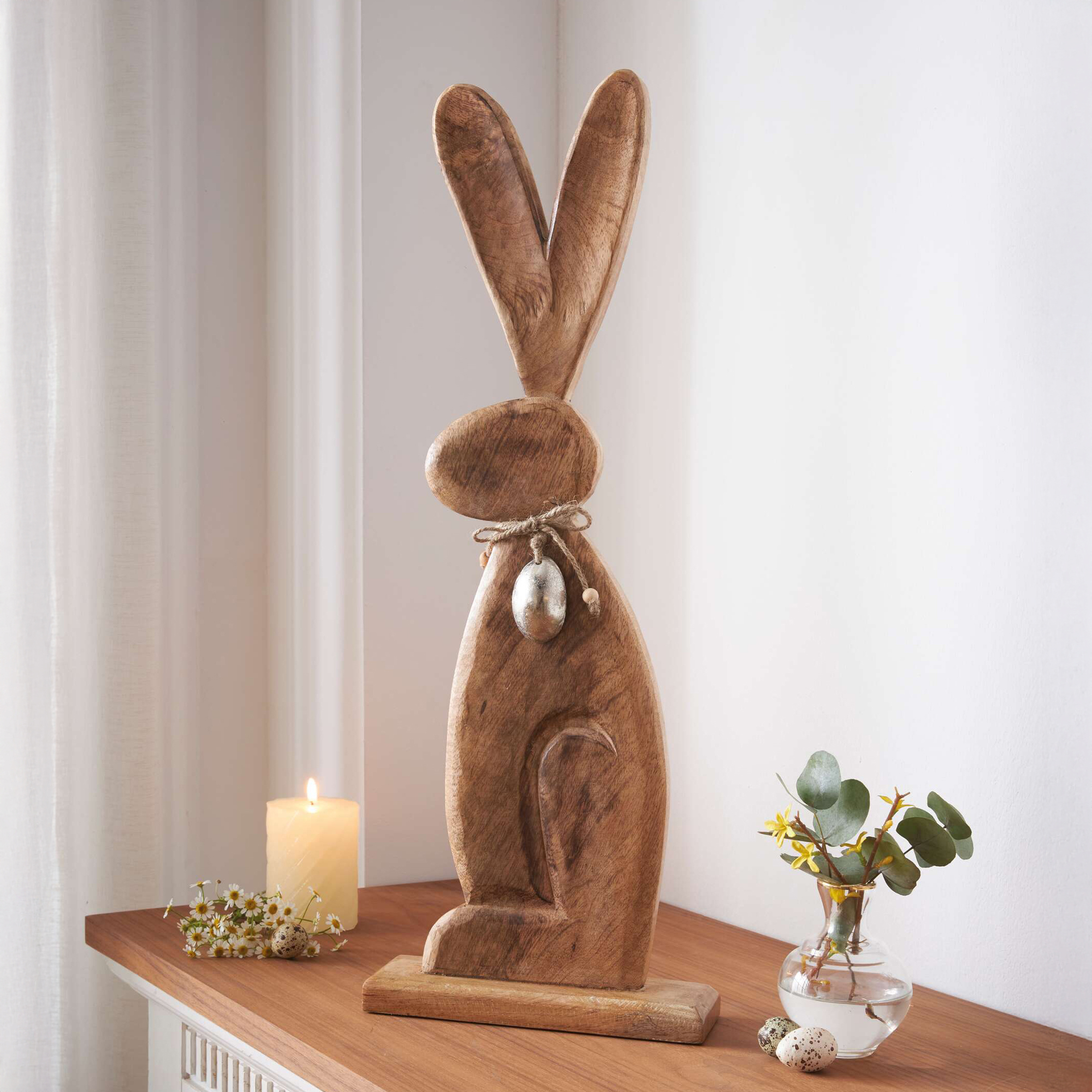 Acheter Décoration en bois "lapin de Pâques", grand  dans la boutique en ligne de Frank Flechtwaren