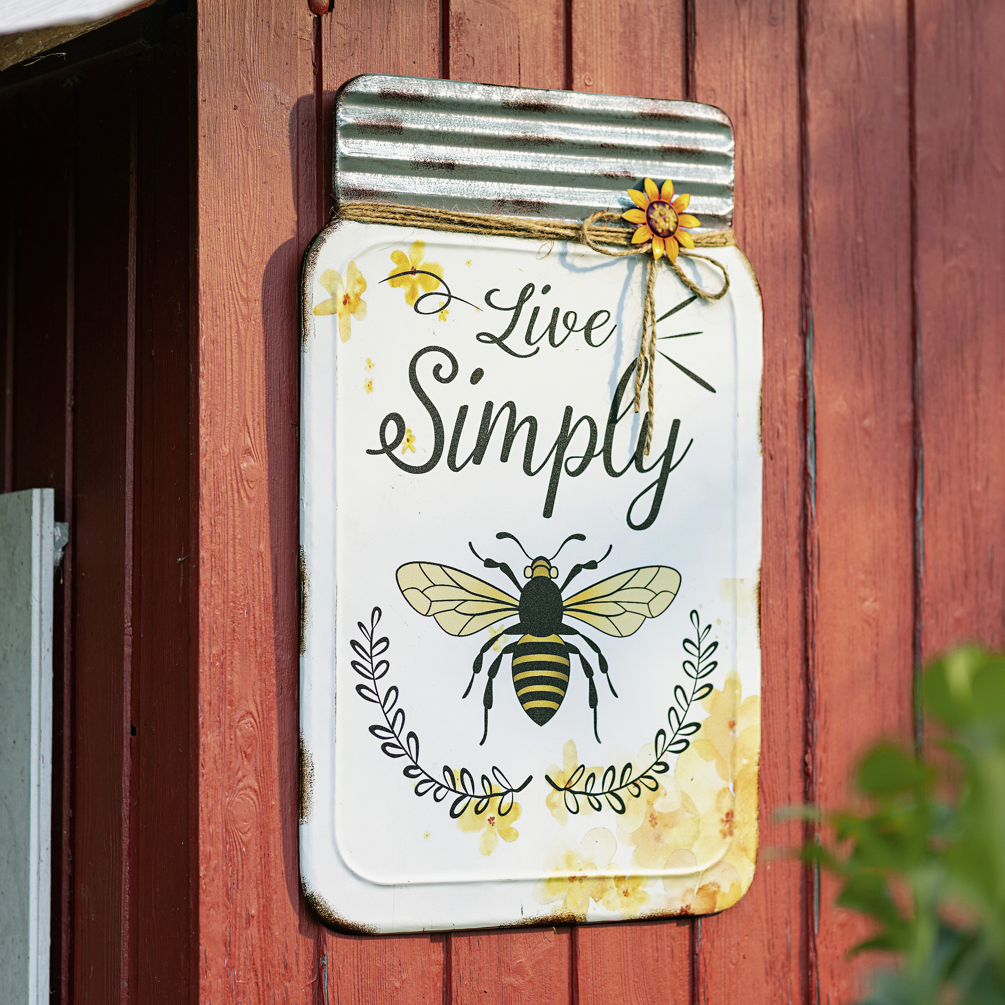 Acheter Panneau en métal "abeille"  dans la boutique en ligne de Frank Flechtwaren