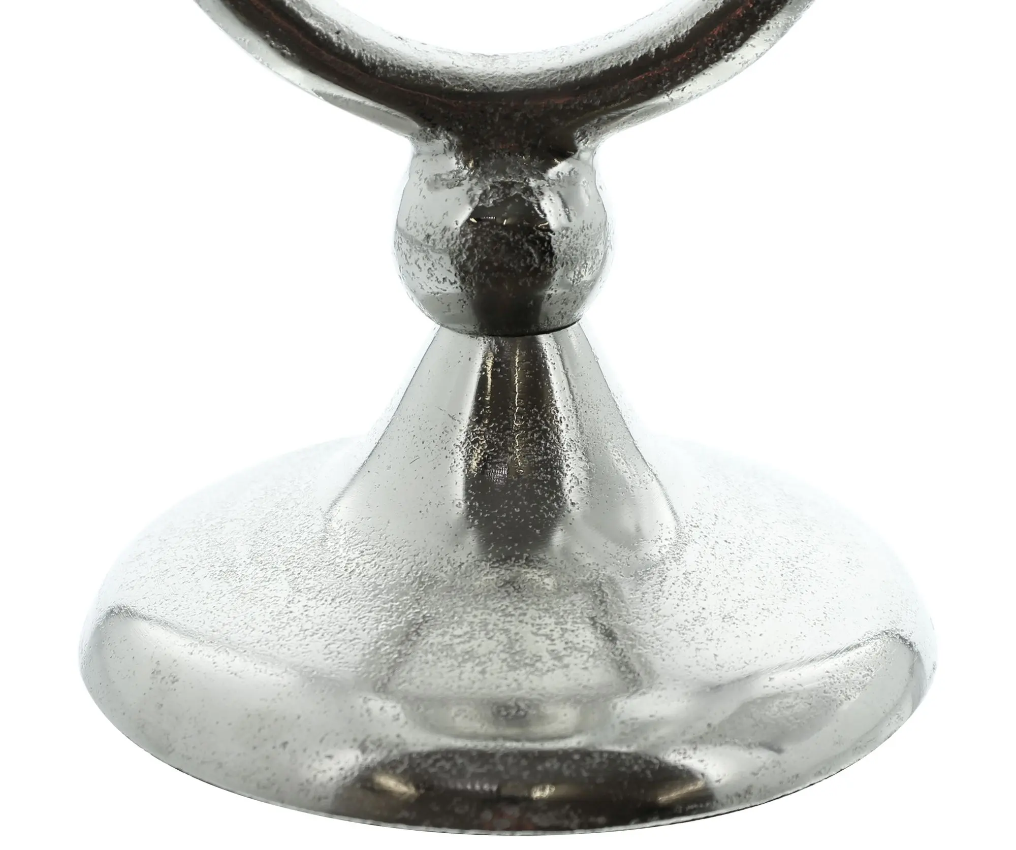 Acheter Support à bougie "cercle argenté"  dans la boutique en ligne de Frank Flechtwaren pour Bougeoirs