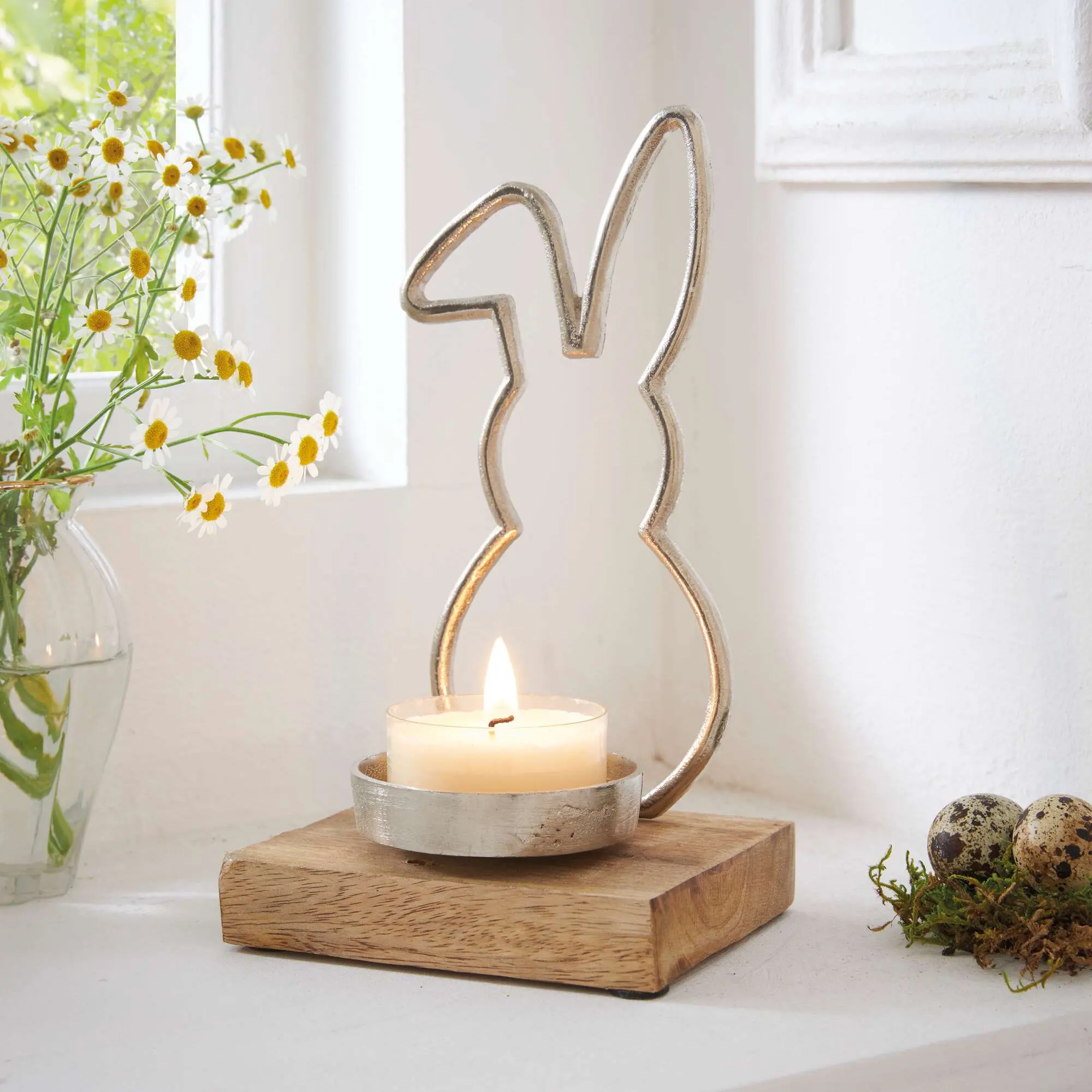 Acheter Bougeoir "lapin"  dans la boutique en ligne de Frank Flechtwaren