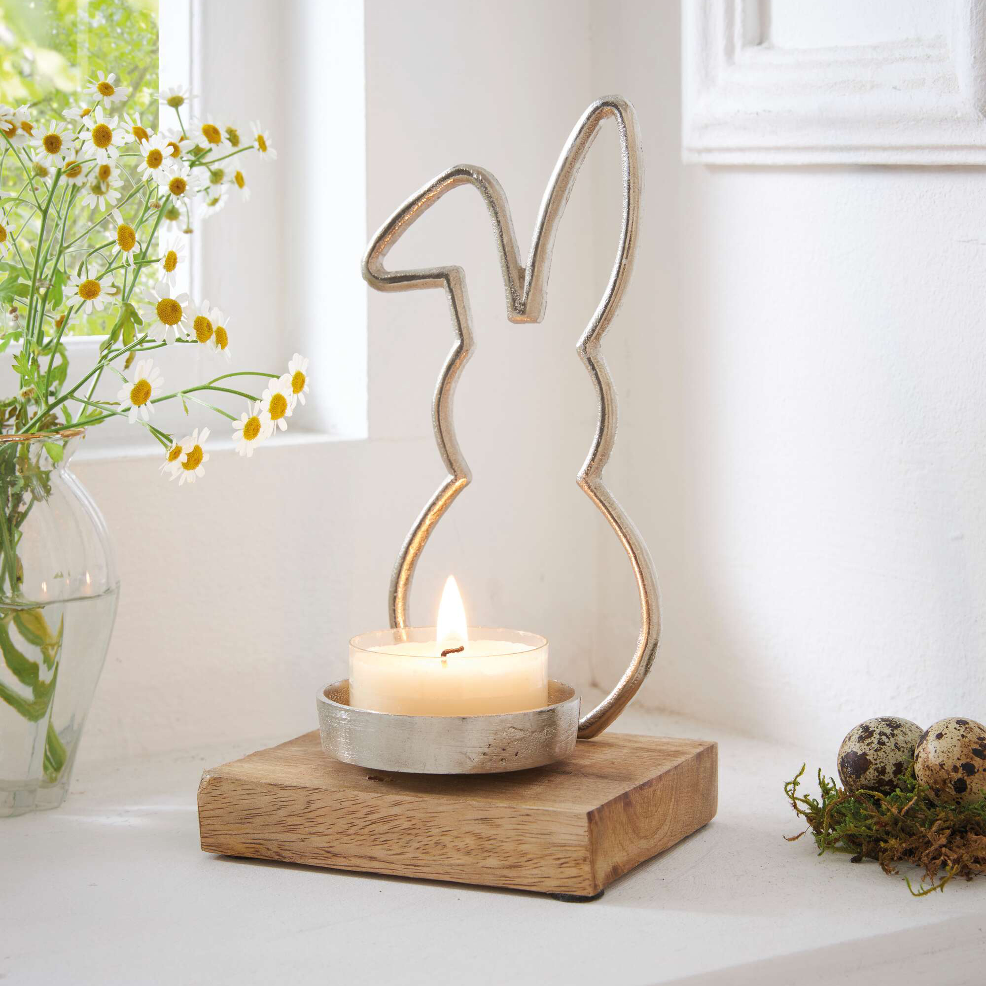 Acheter Bougeoir "lapin"  dans la boutique en ligne de Frank Flechtwaren