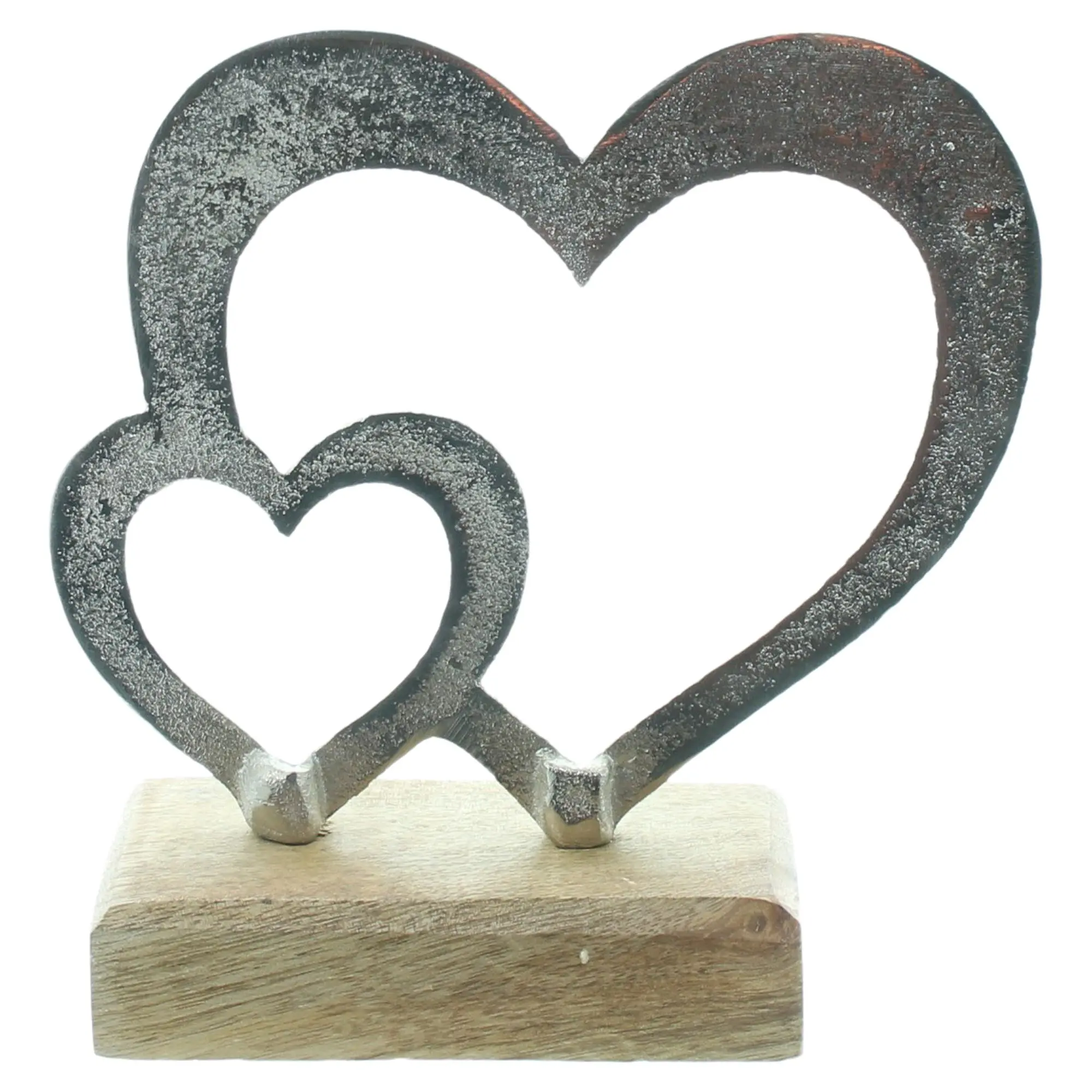 Acheter Décoration en forme de cœur « Argent »  dans la boutique en ligne de Frank Flechtwaren pour Coup de coeur