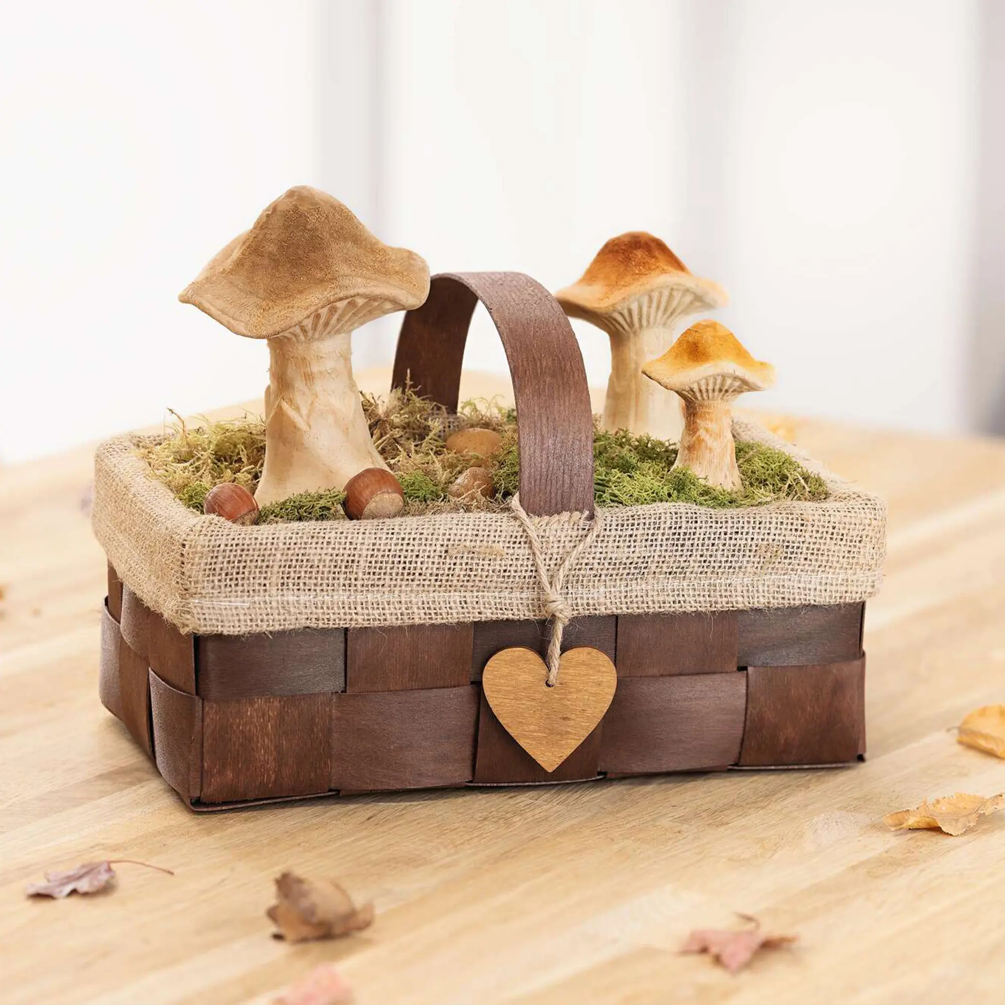 Acheter Lot de 3 champignons "naturels"  dans la boutique en ligne de Frank Flechtwaren