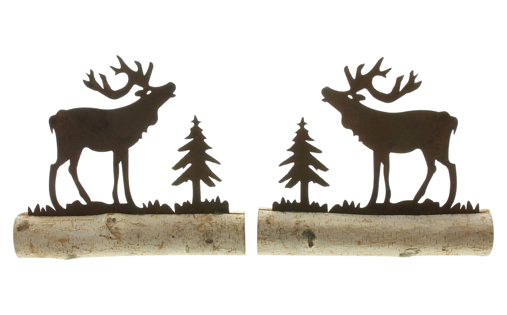 Acheter Lot de 2 décorations "élan de la forêt"  dans la boutique en ligne de Frank Flechtwaren pour Figurines