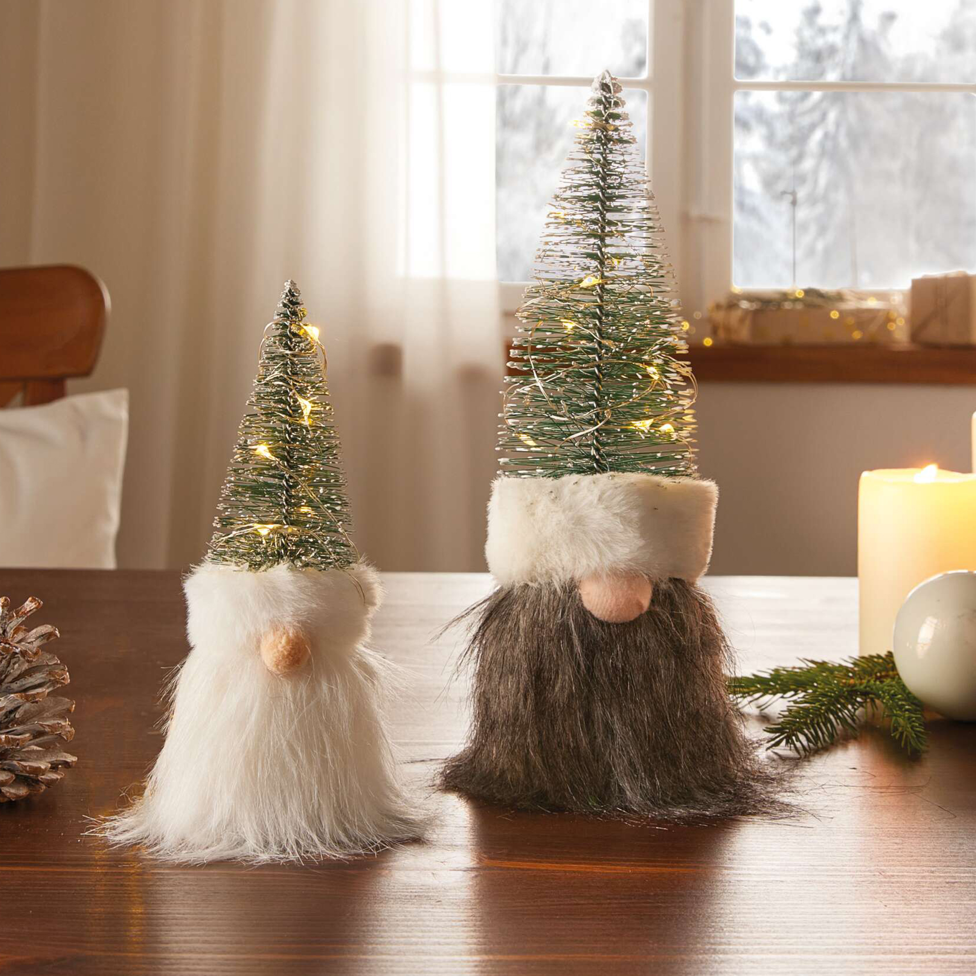 Acheter Lot de 2 lutins LED "sapin"  dans la boutique en ligne de Frank Flechtwaren