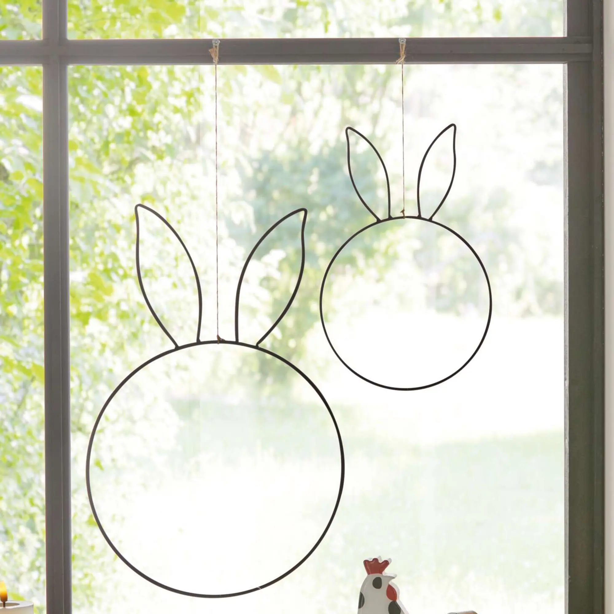 Acheter Lot de 2 anneaux décoratifs "lapin"  dans la boutique en ligne de Frank Flechtwaren