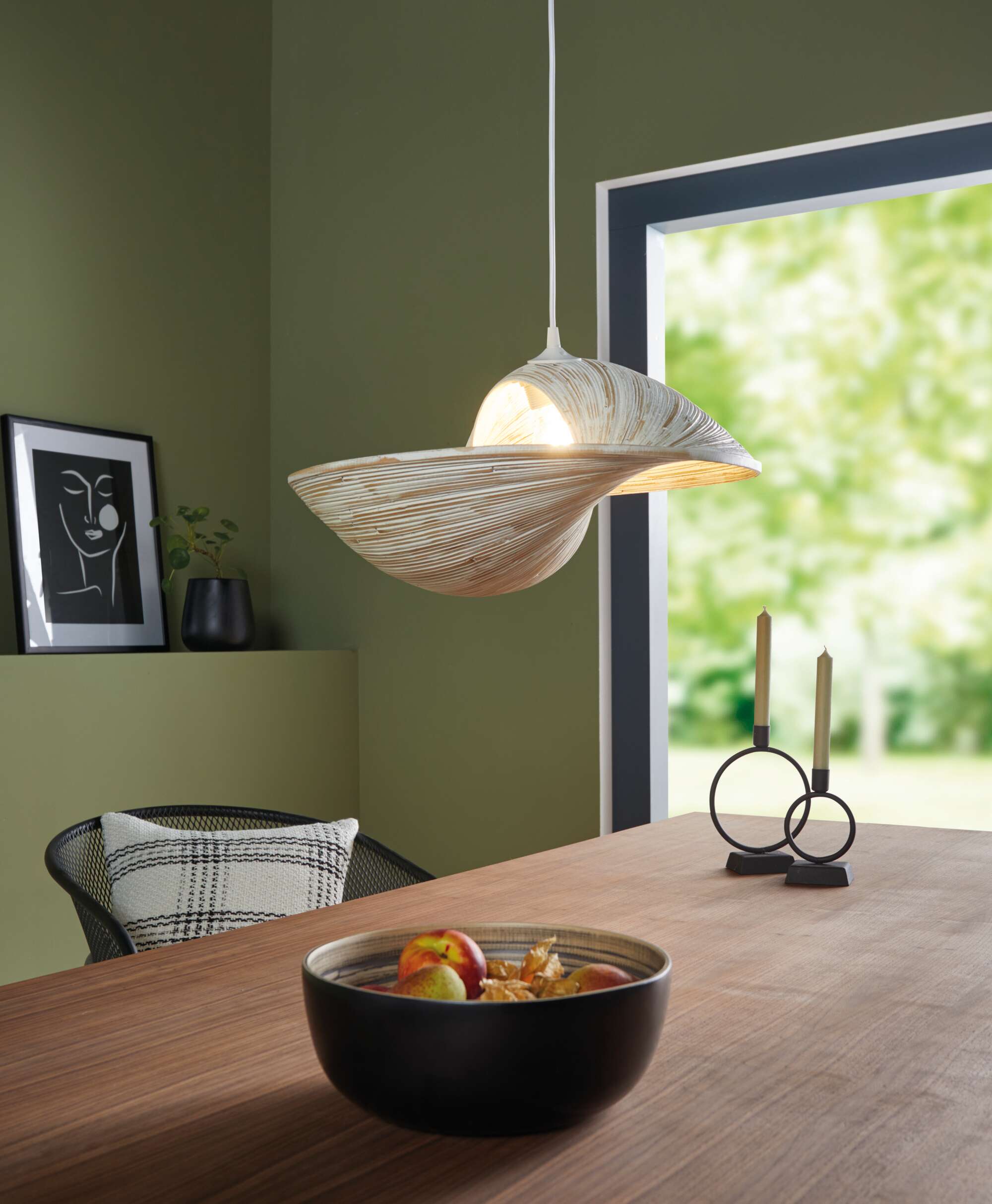 Acheter Lampe suspendue "Swing"  dans la boutique en ligne de Frank Flechtwaren pour Salon