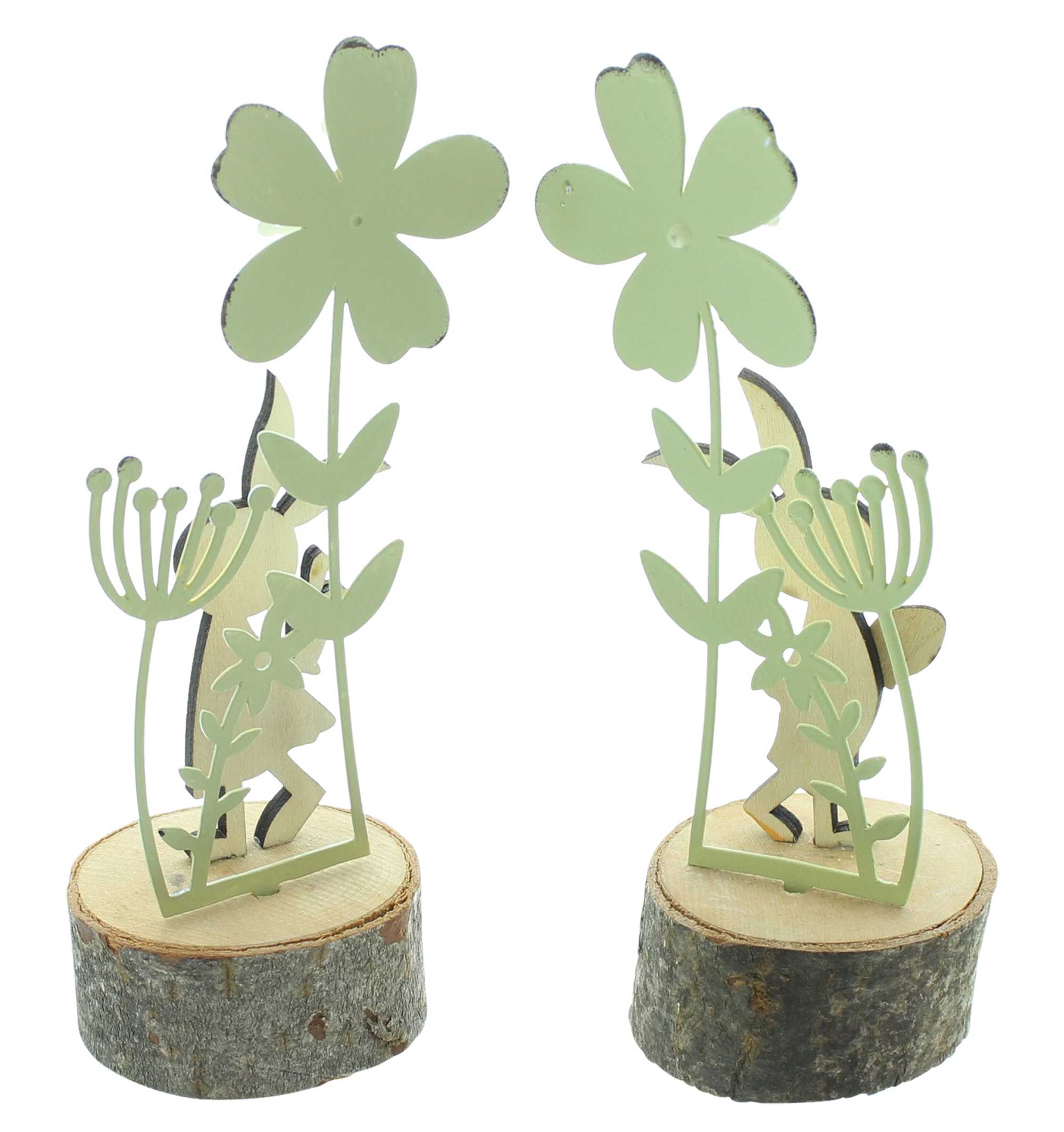 Acheter Lot de 2 lapins "prairie fleurie"  dans la boutique en ligne de Frank Flechtwaren pour Lapin &amp; co